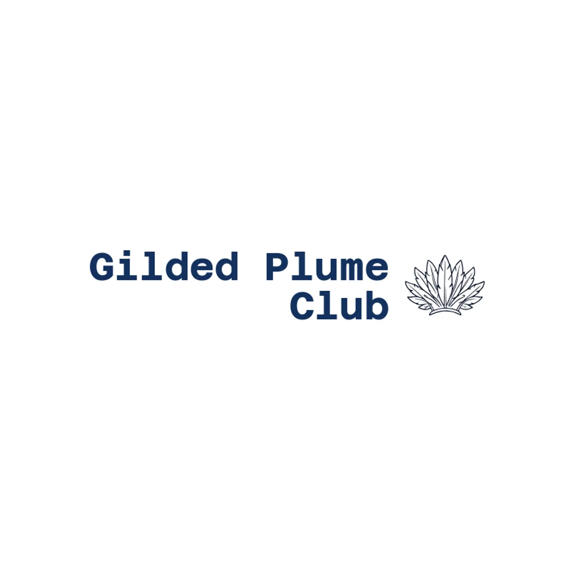 Gilded Plume Club logo for peacock