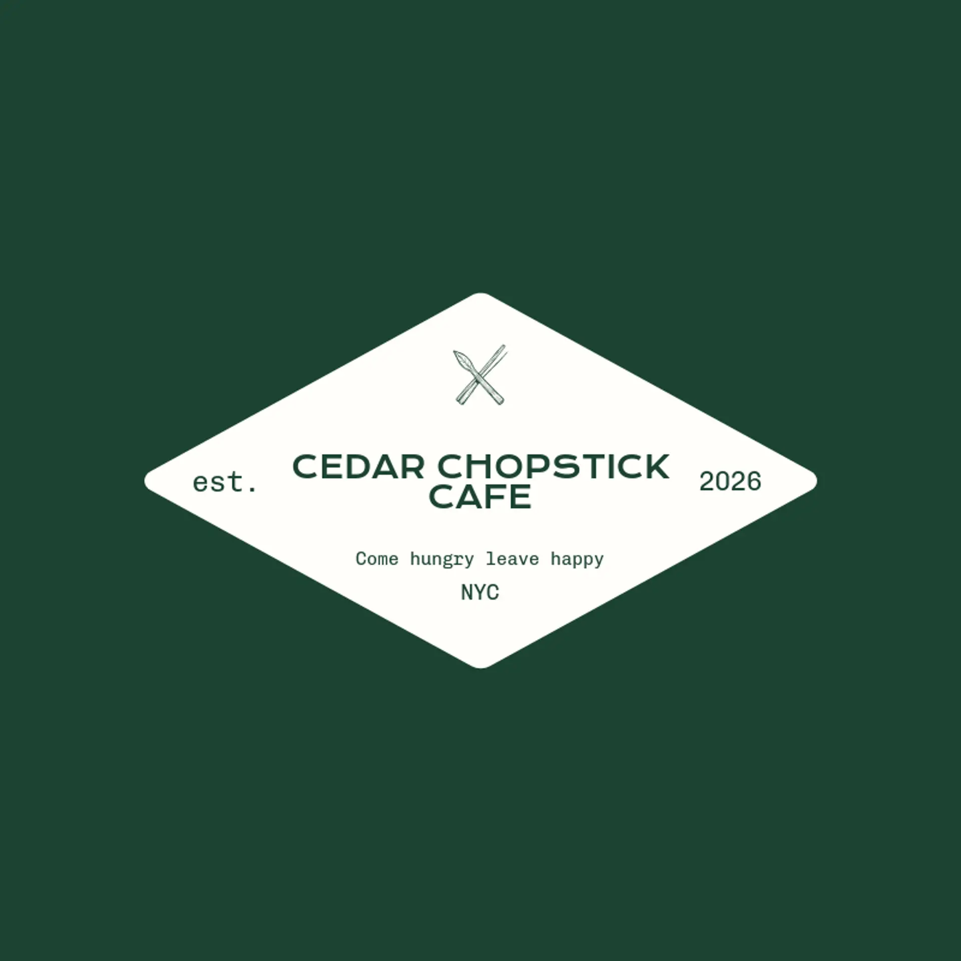 Cedar Chopstick Cafe logo for chinese