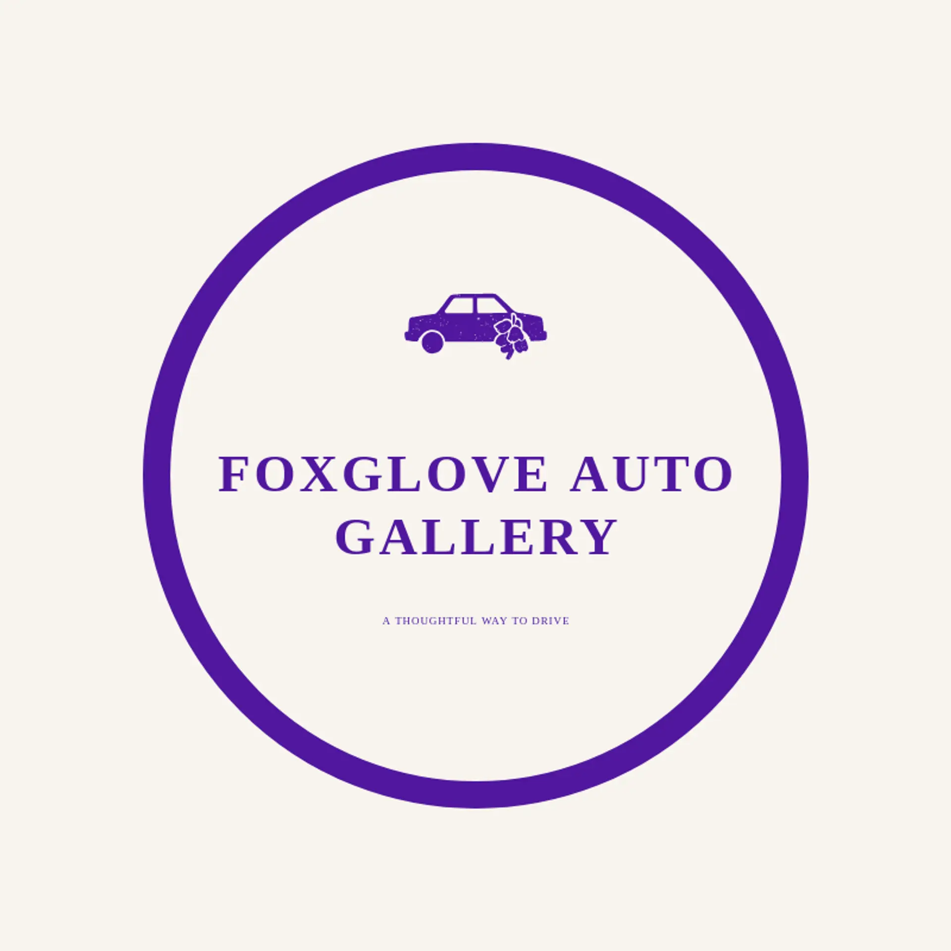 Foxglove Auto Gallery logo for car dealer