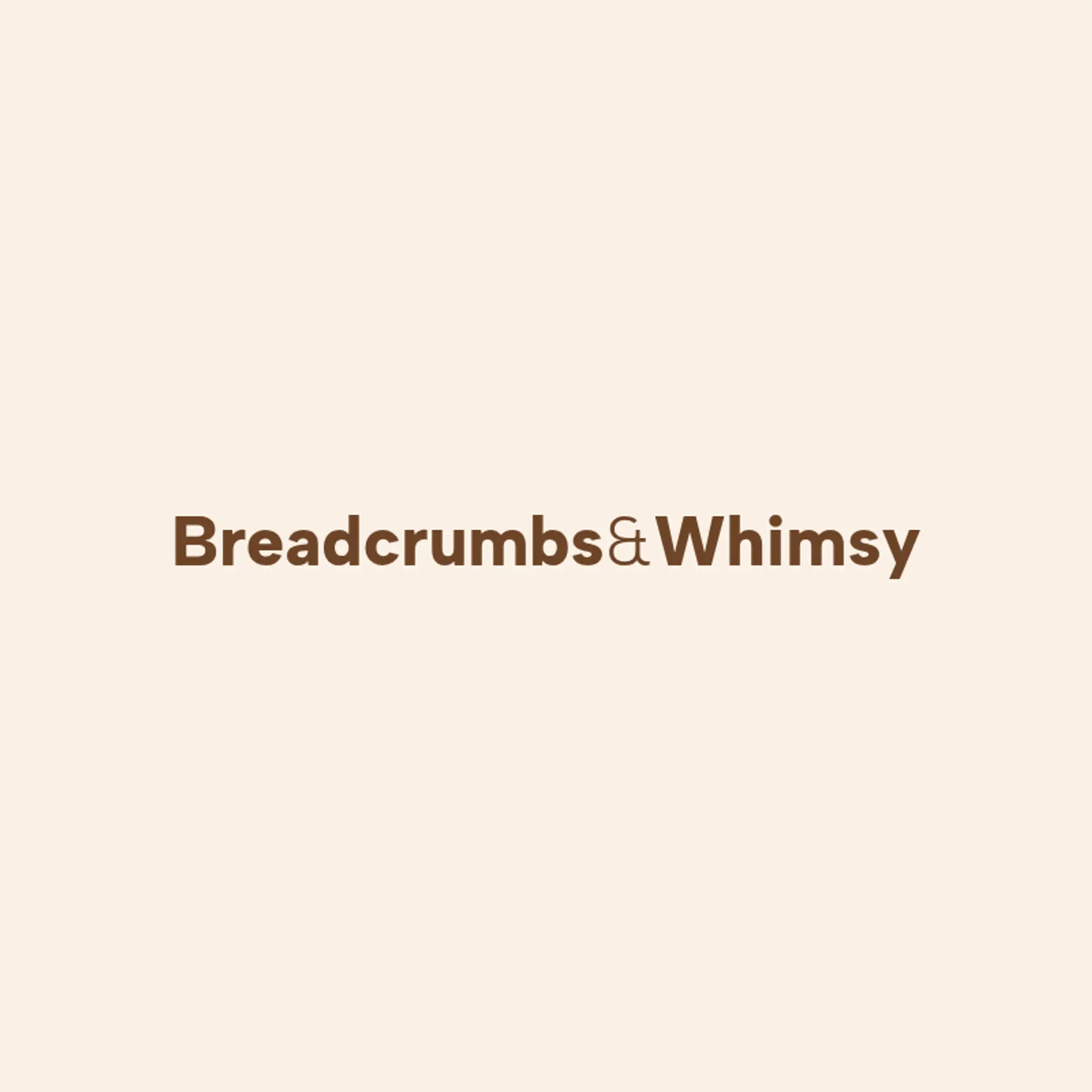 Breadcrumbs & Whimsy logo for unique bakery
