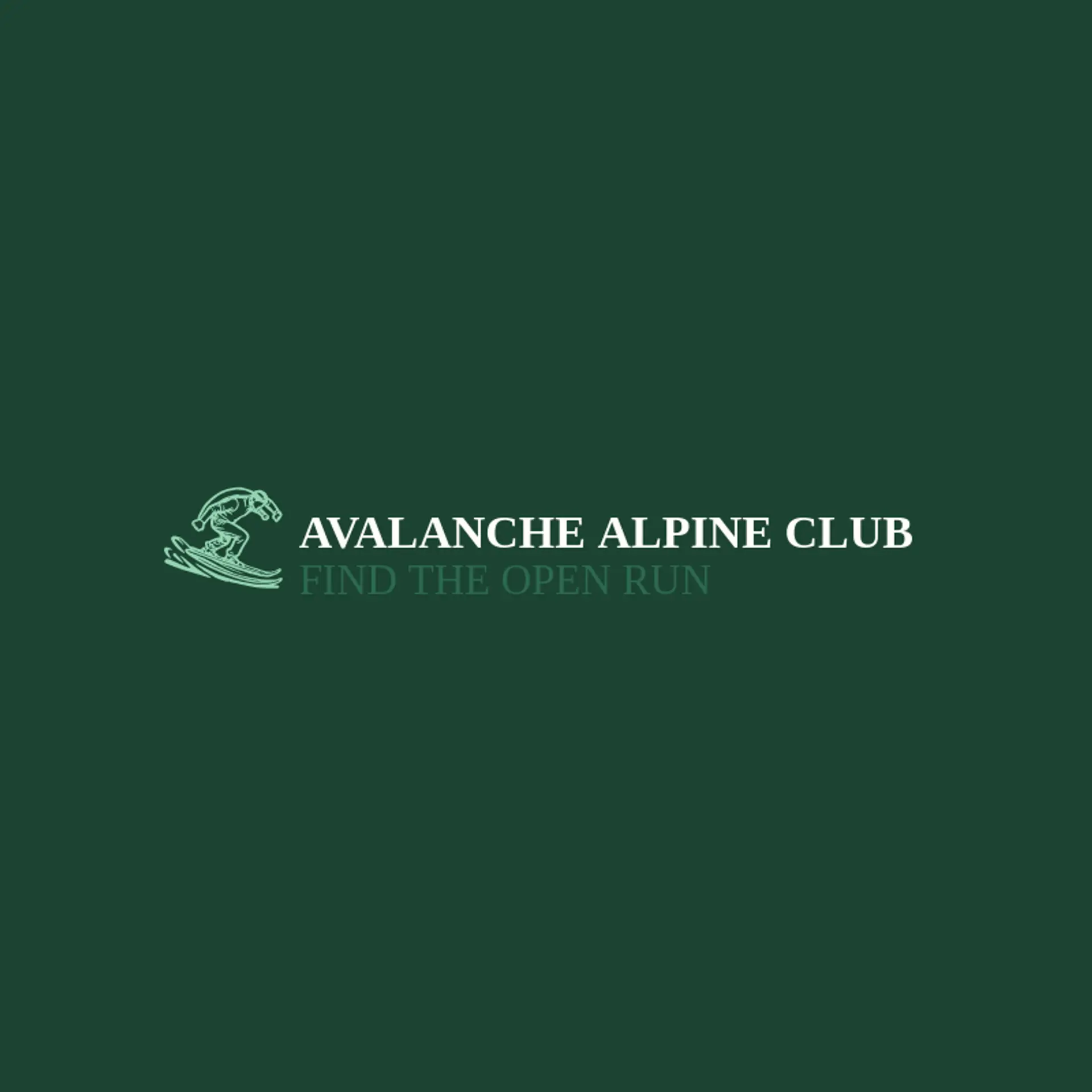 Avalanche Alpine Club logo for skiing