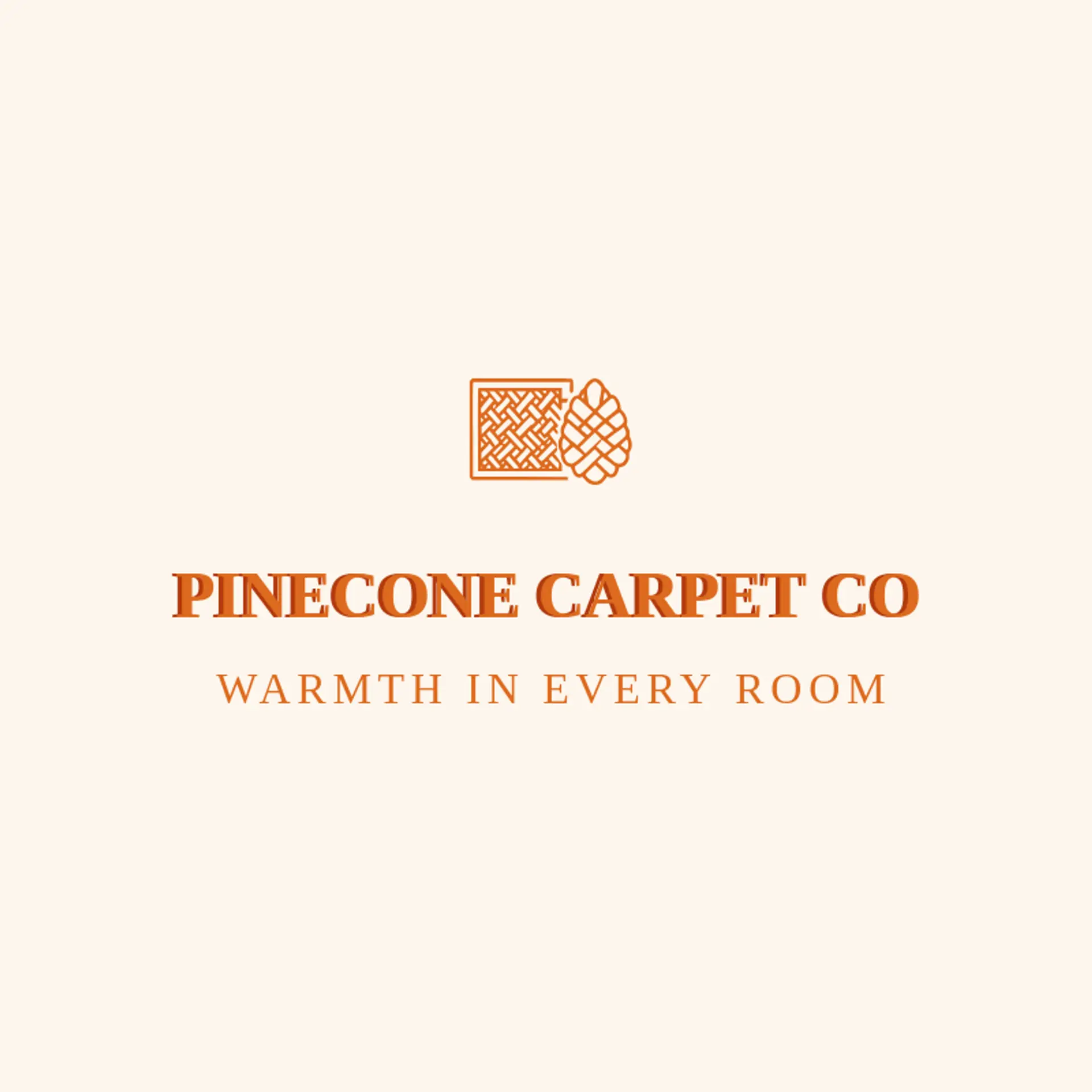 Pinecone Carpet Co logo for carpet