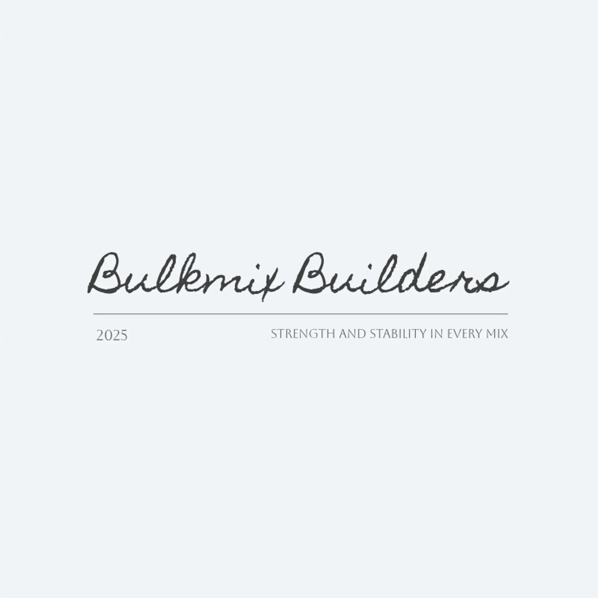 BulkMix Builders logo for concrete construction