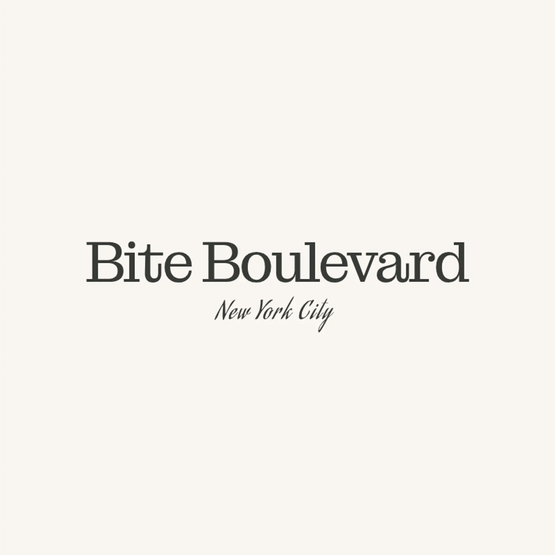 Bite Boulevard logo for cool restaurant