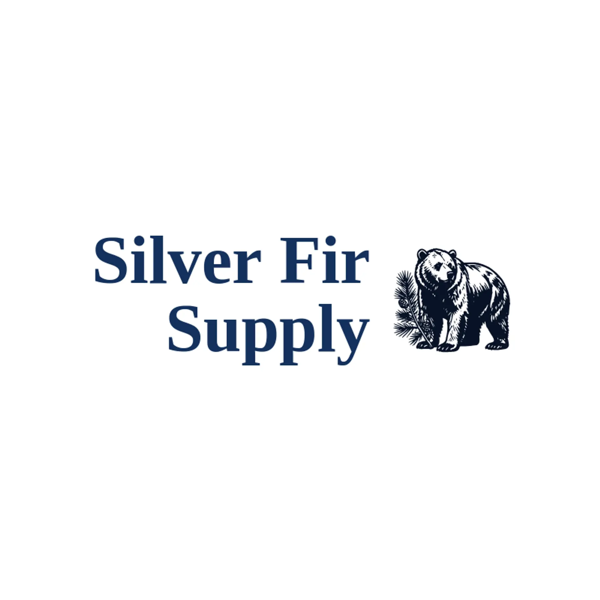 Silver Fir Supply logo for grizzly bear