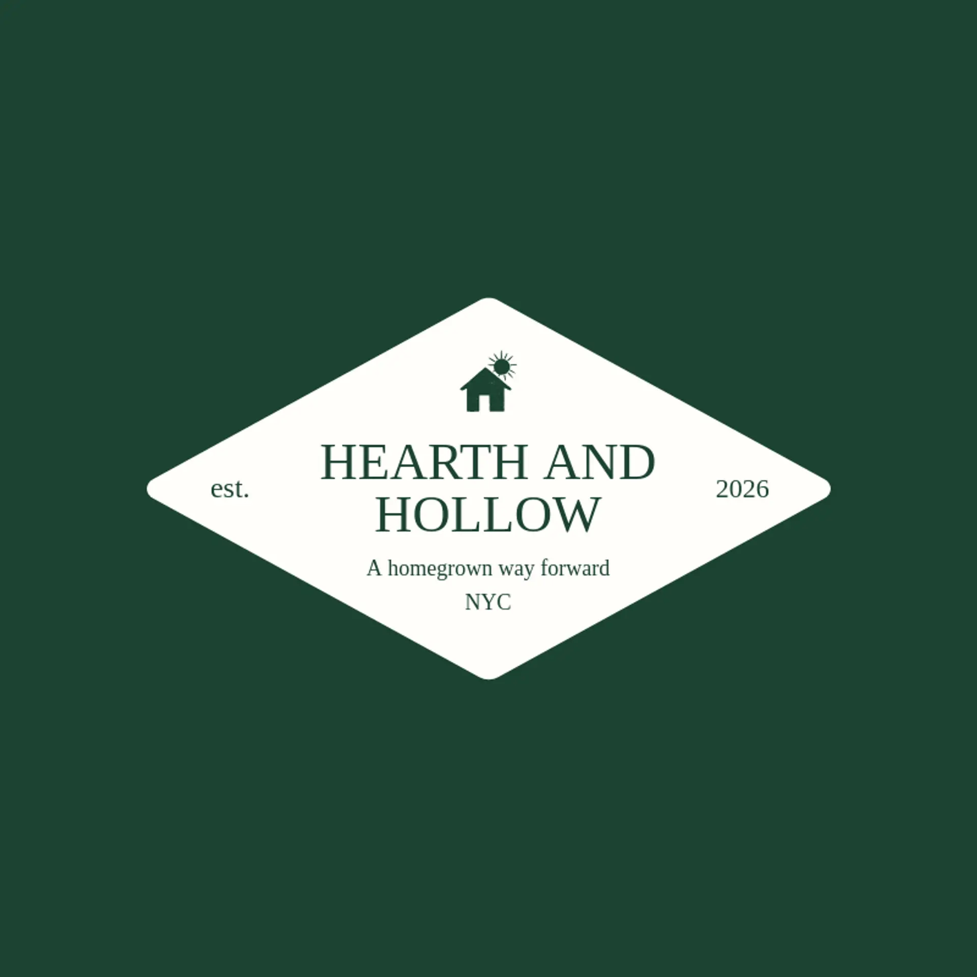 Hearth and Hollow logo for homestead