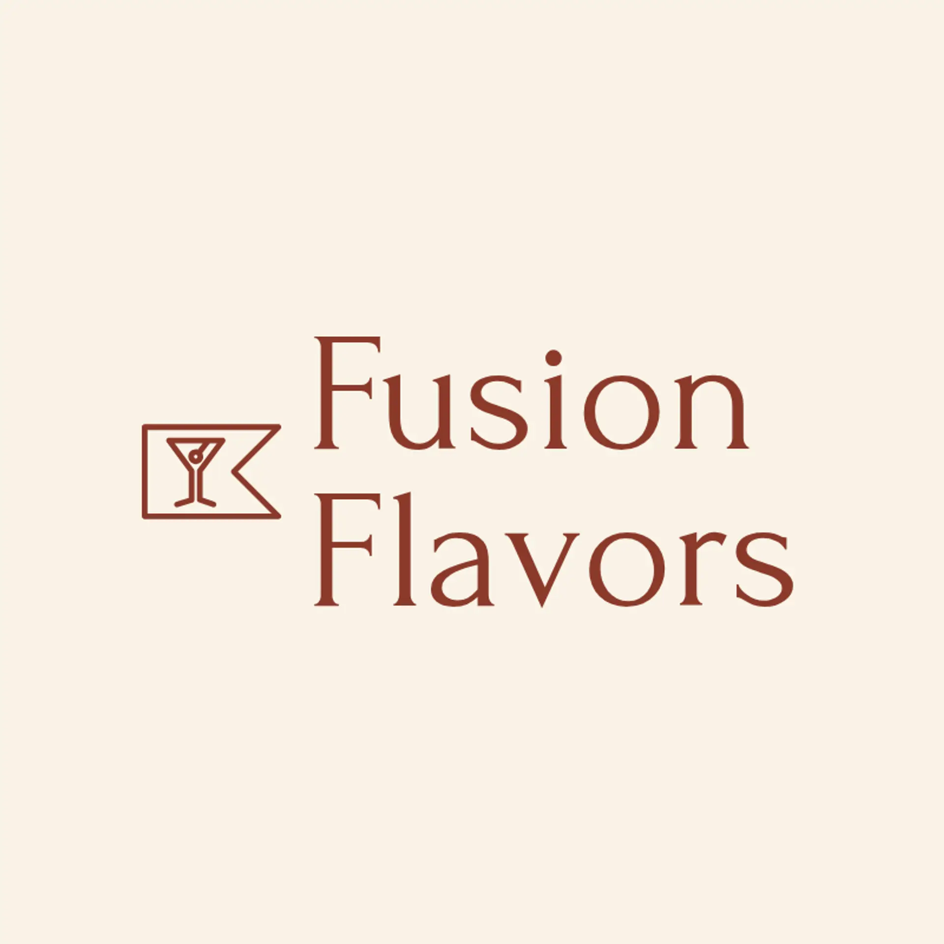 Fusion Flavors logo for bar restaurant