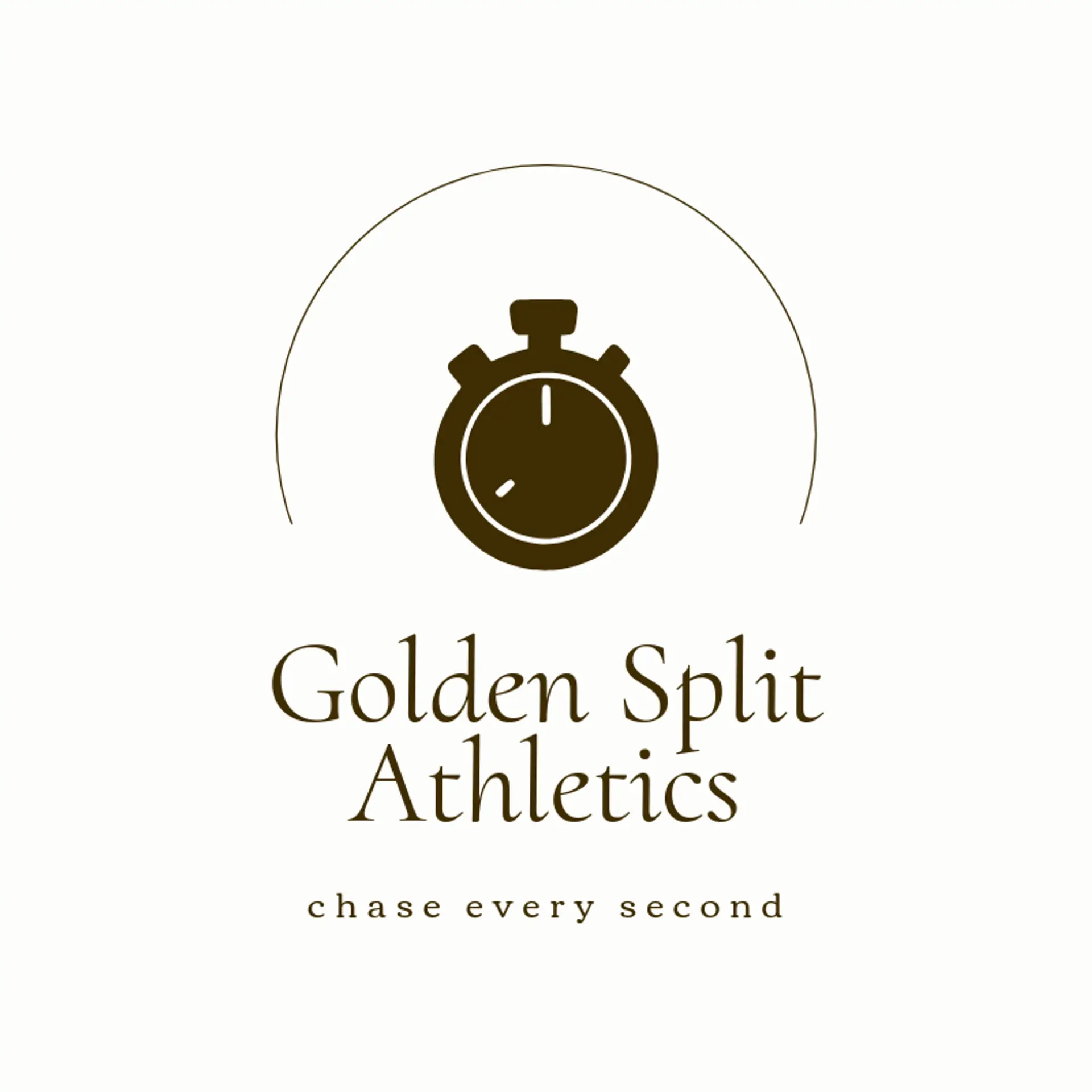Golden Split Athletics logo for track and field