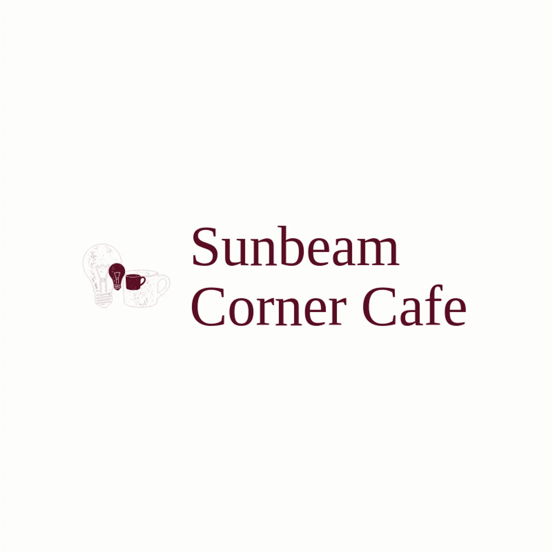 Sunbeam Corner Cafe logo for light bulb