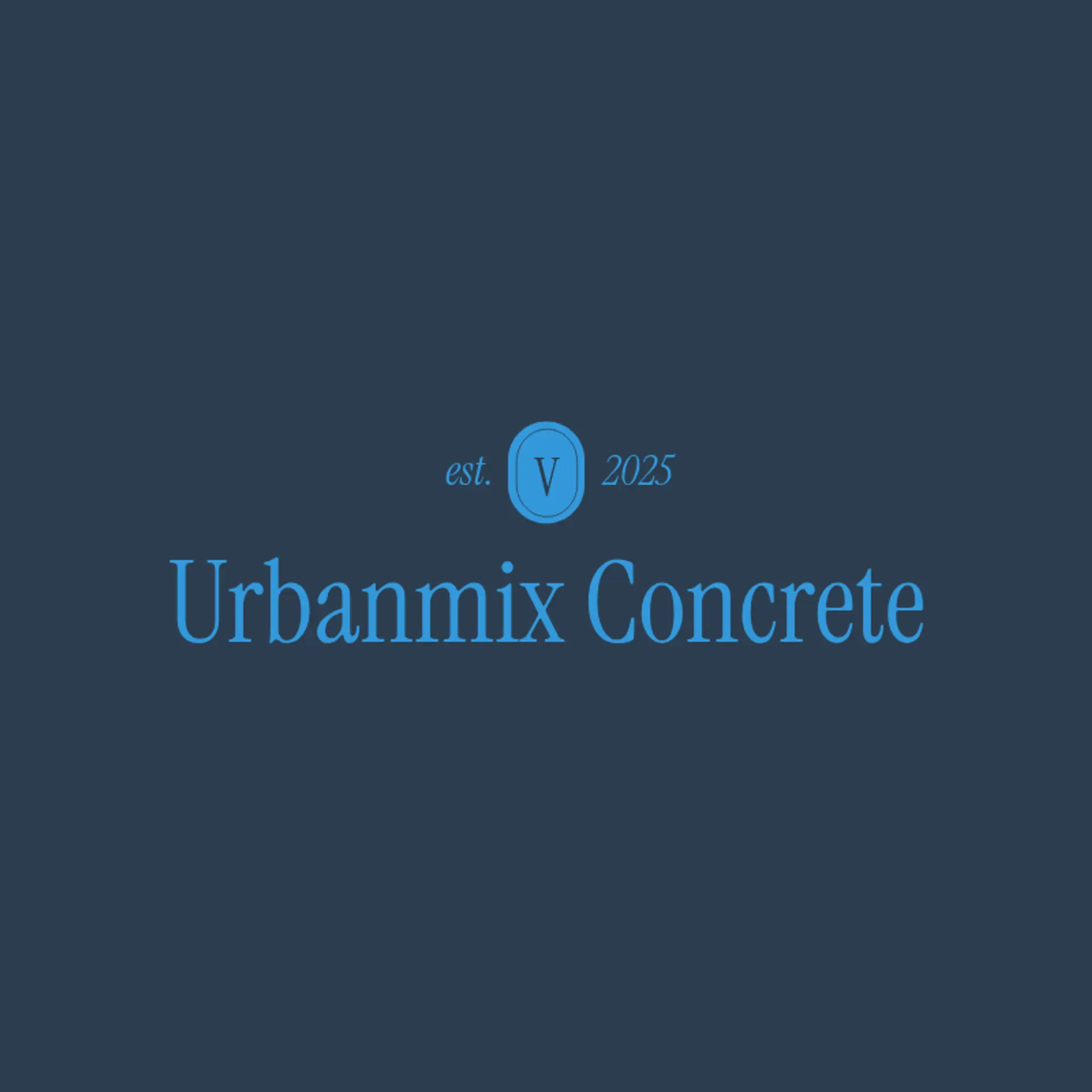 UrbanMix Concrete logo for concrete construction