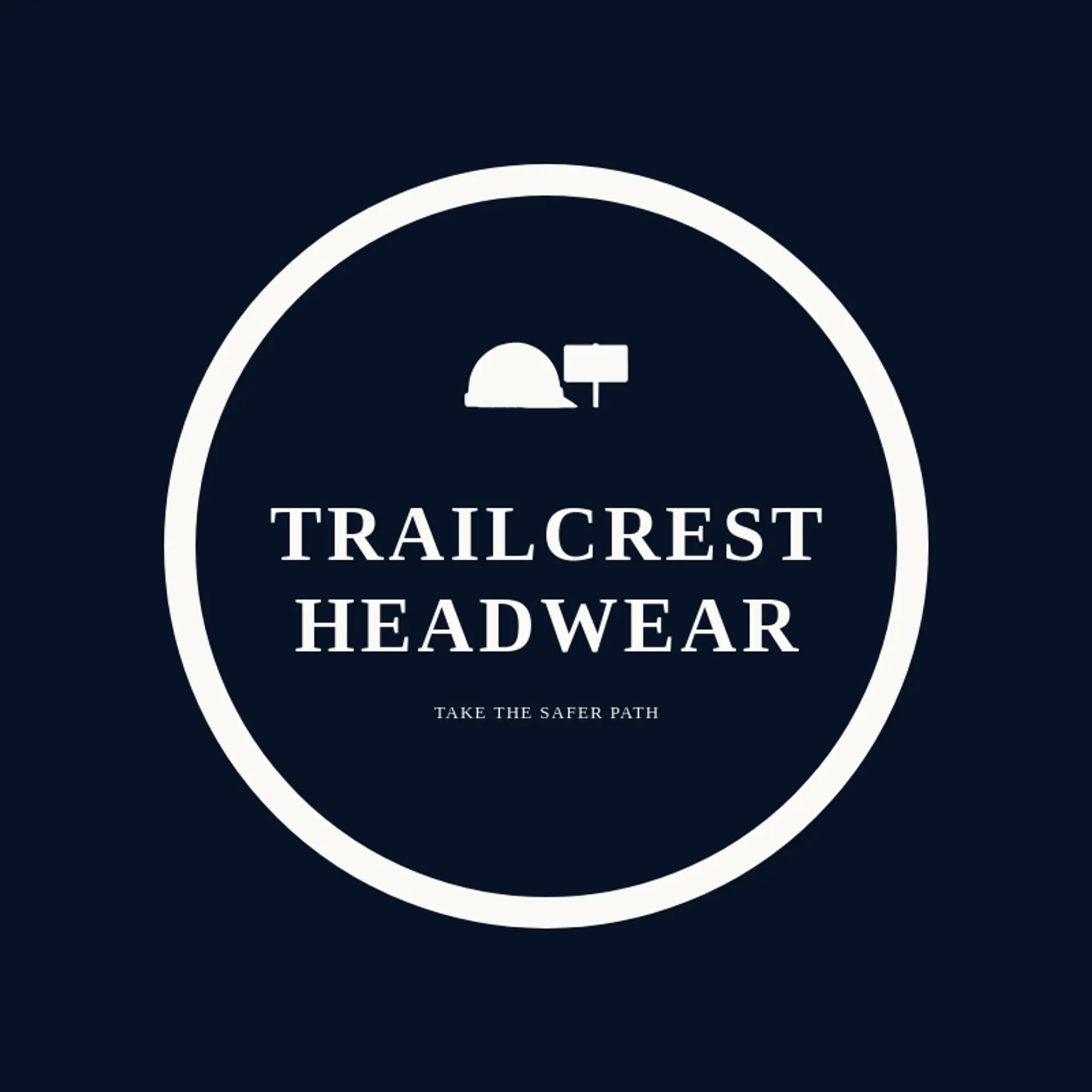 Trailcrest Headwear logo for helmet