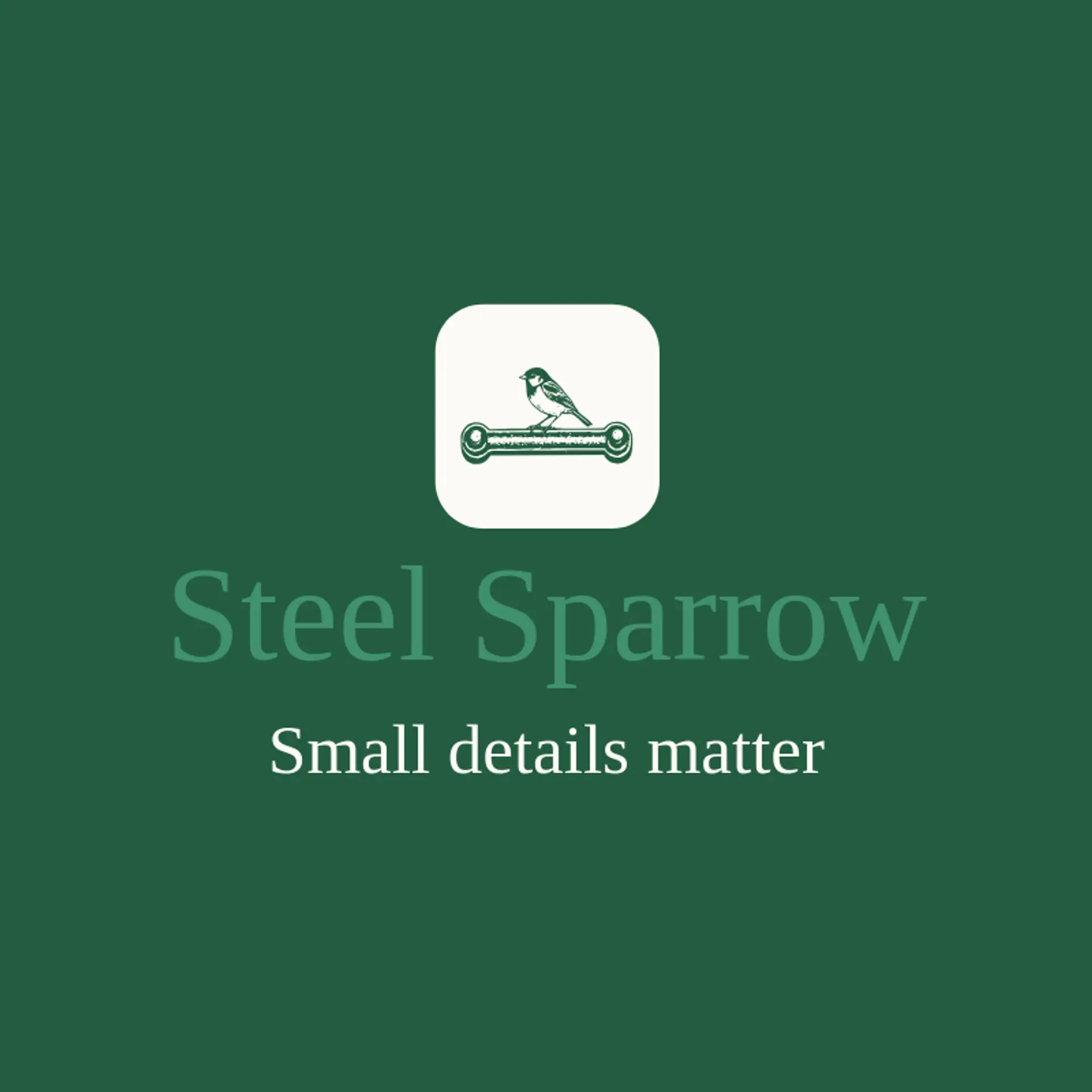 Steel Sparrow logo for iron