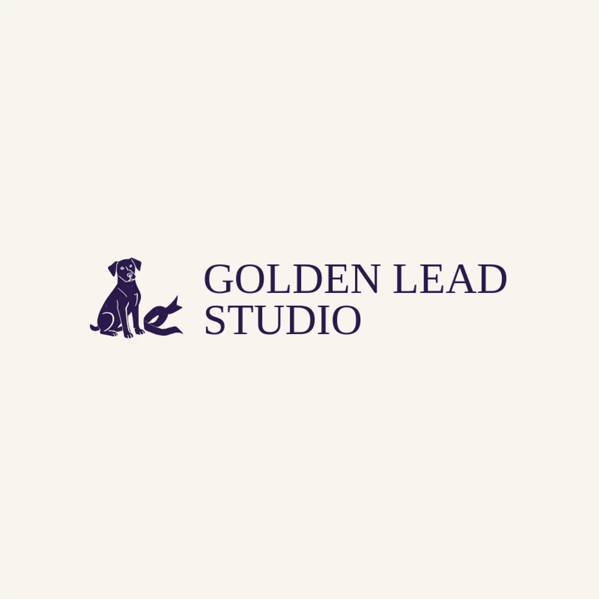 Golden Lead Studio logo for dog training