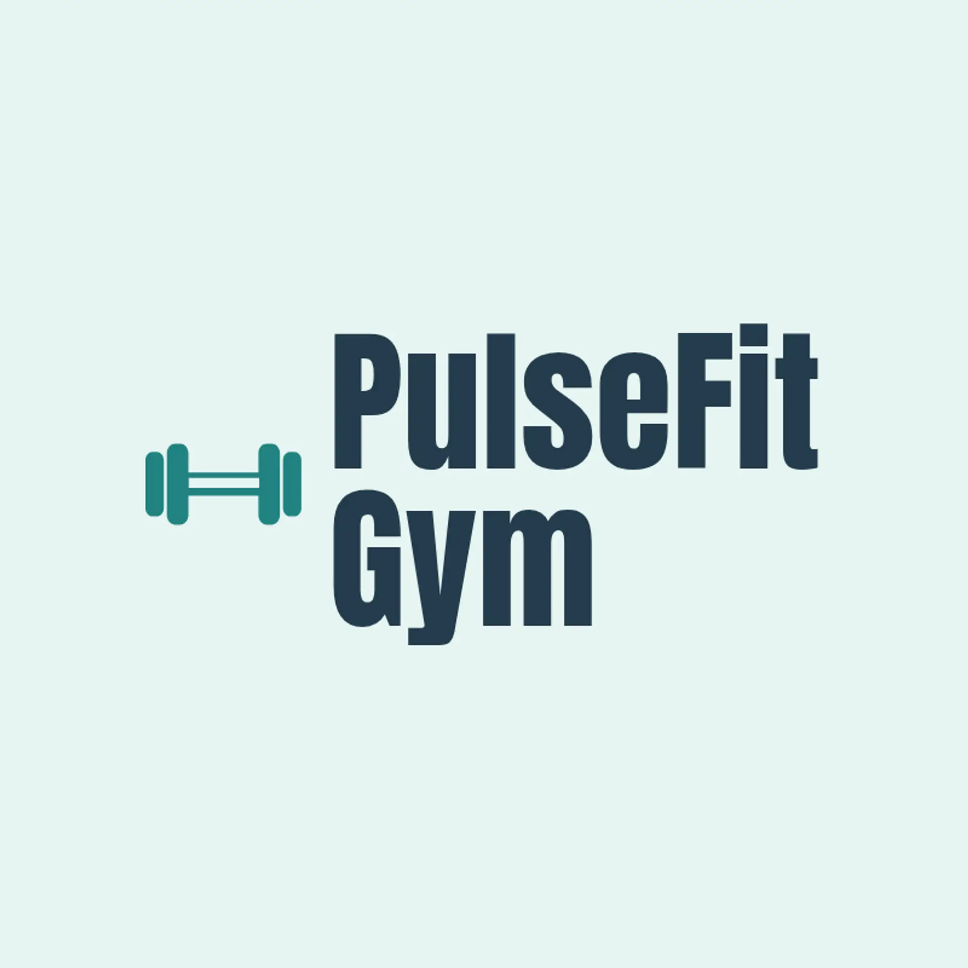 PulseFit Gym logo for fitness gym