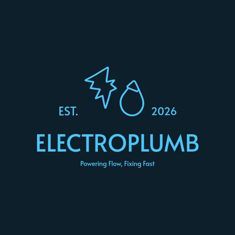 The plumbing name ElectroPlumb as a branded logo with a single color icon