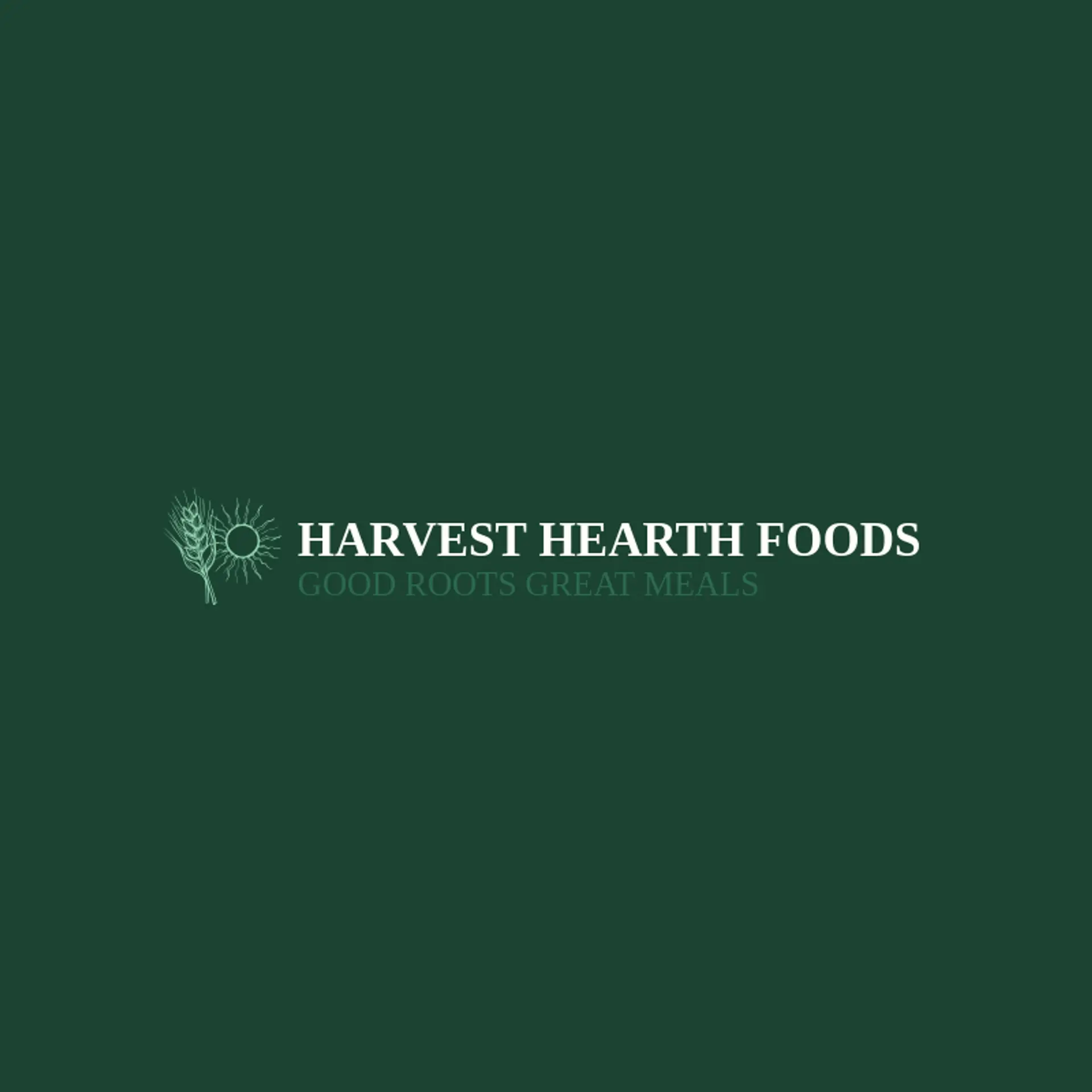 Harvest Hearth Foods logo for grocery store