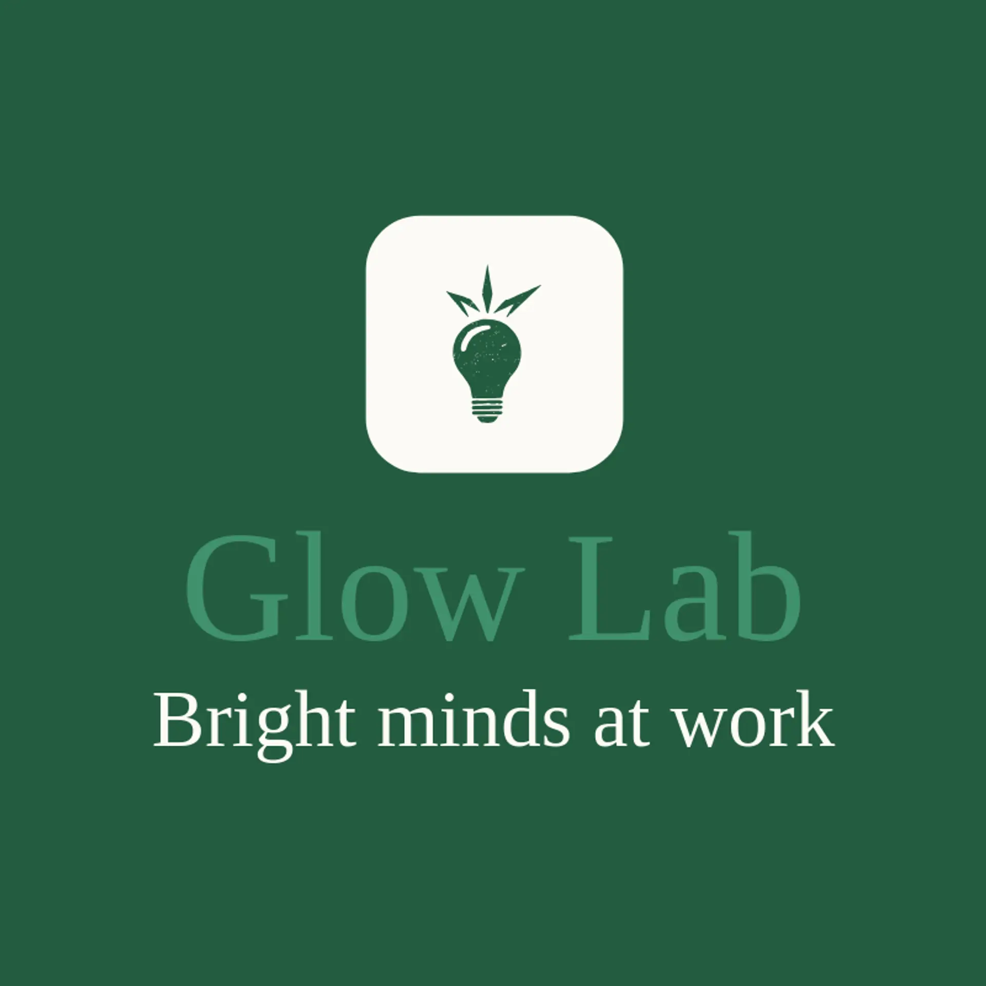 Glow Lab logo for glow