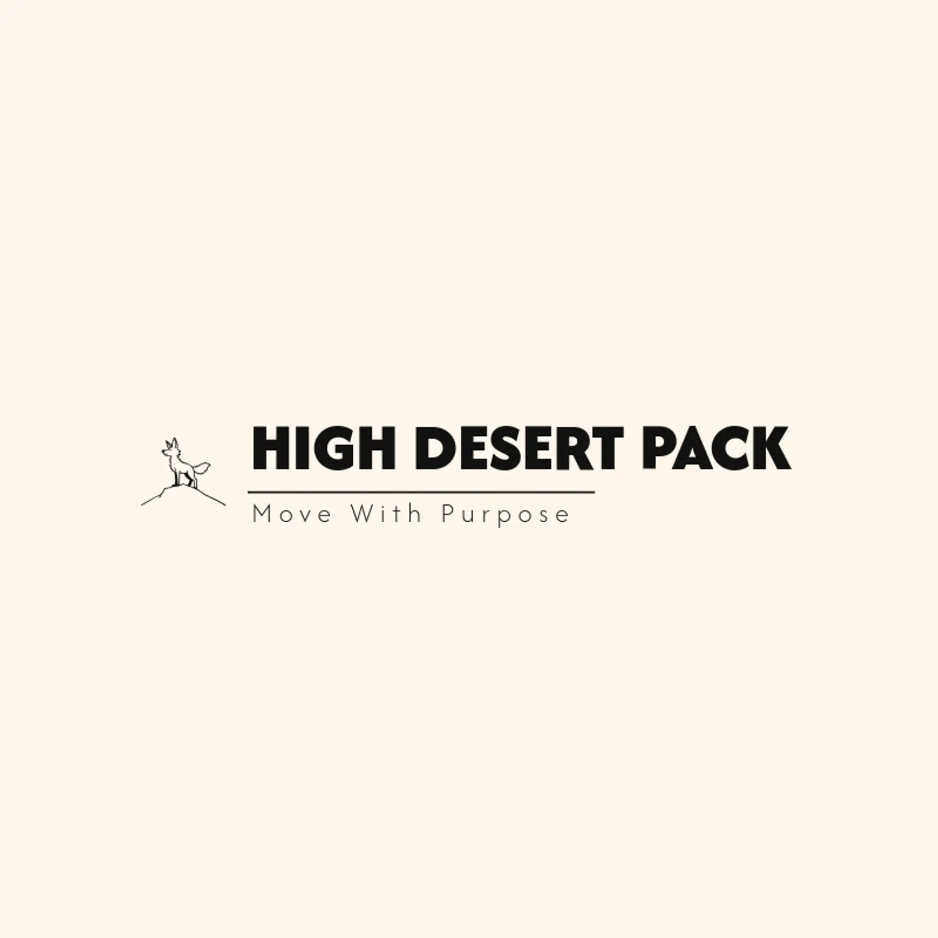High Desert Pack logo for coyote