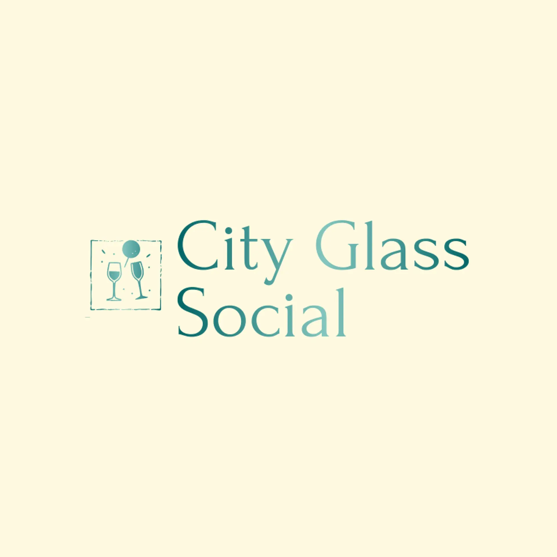 City Glass Social logo for cheers