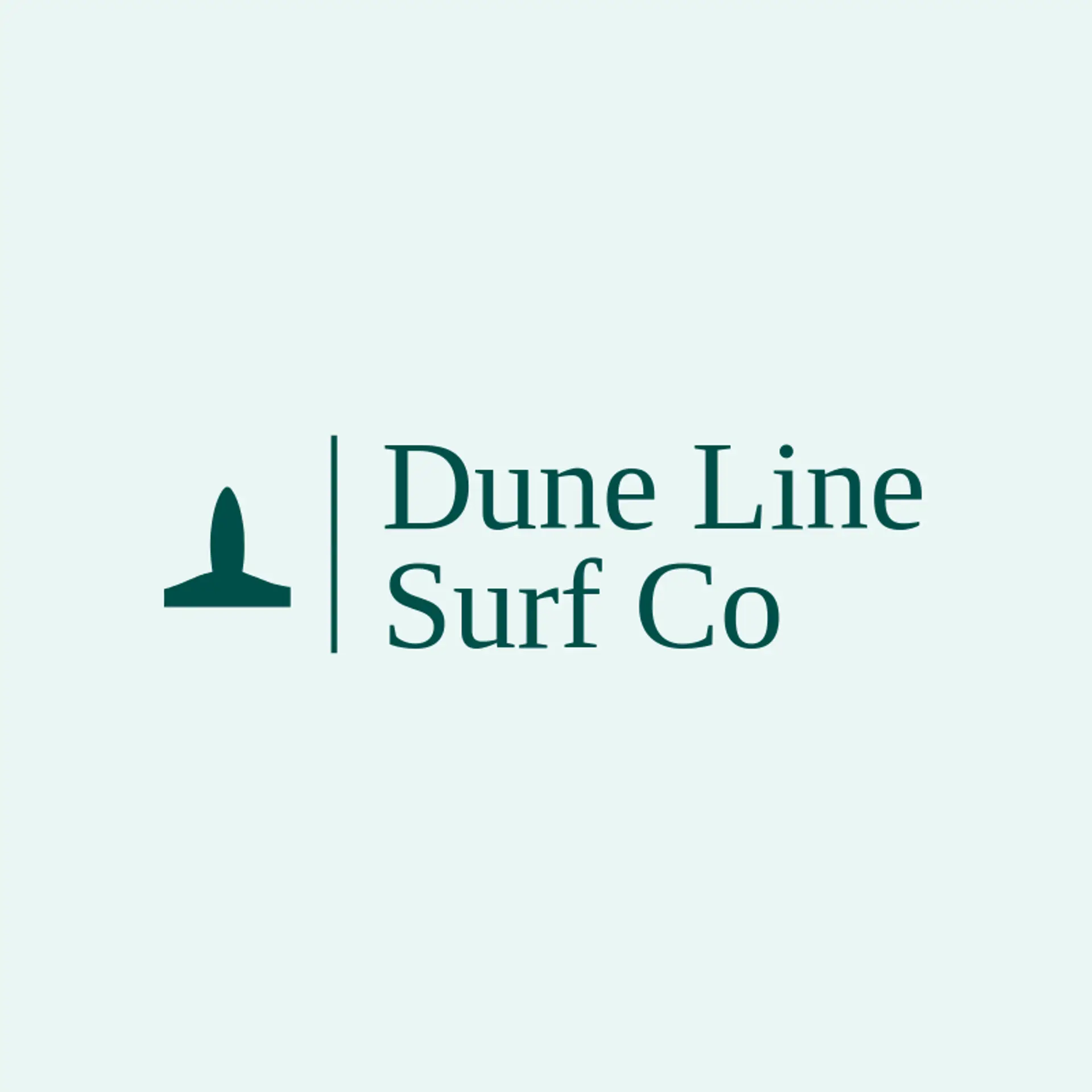 Dune Line Surf Co logo for surfboard