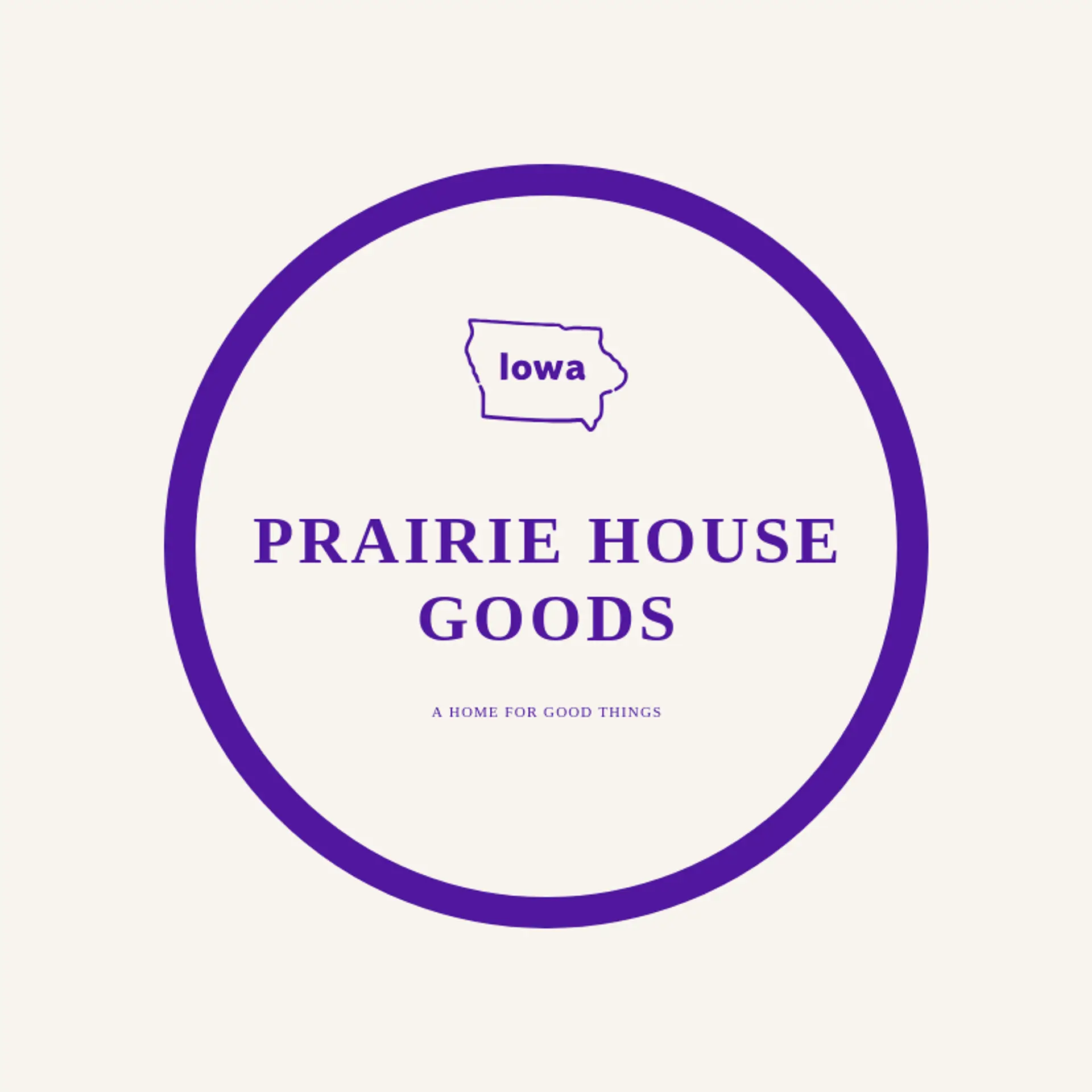 Prairie House Goods logo for iowa