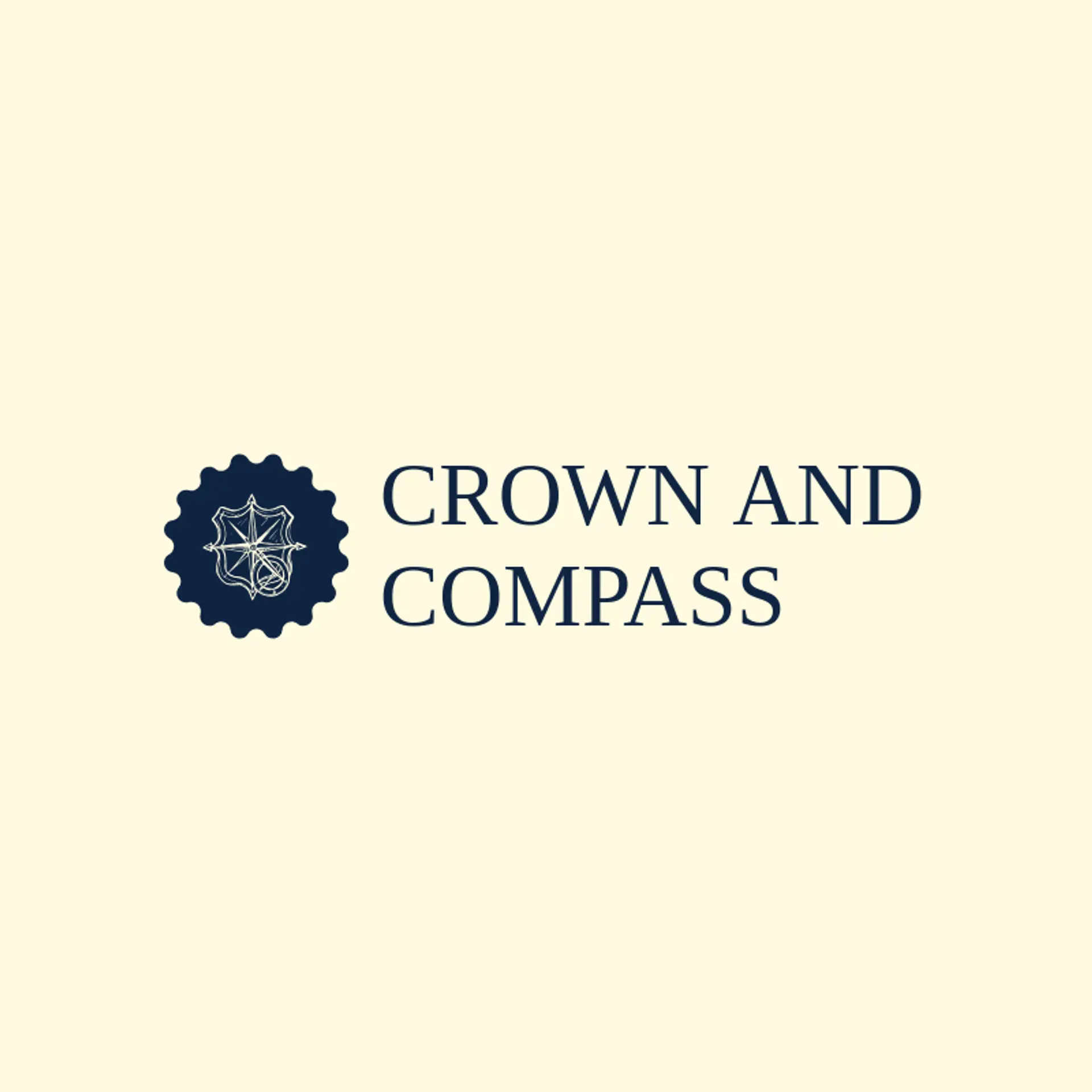 Crown and Compass logo for coat of arms