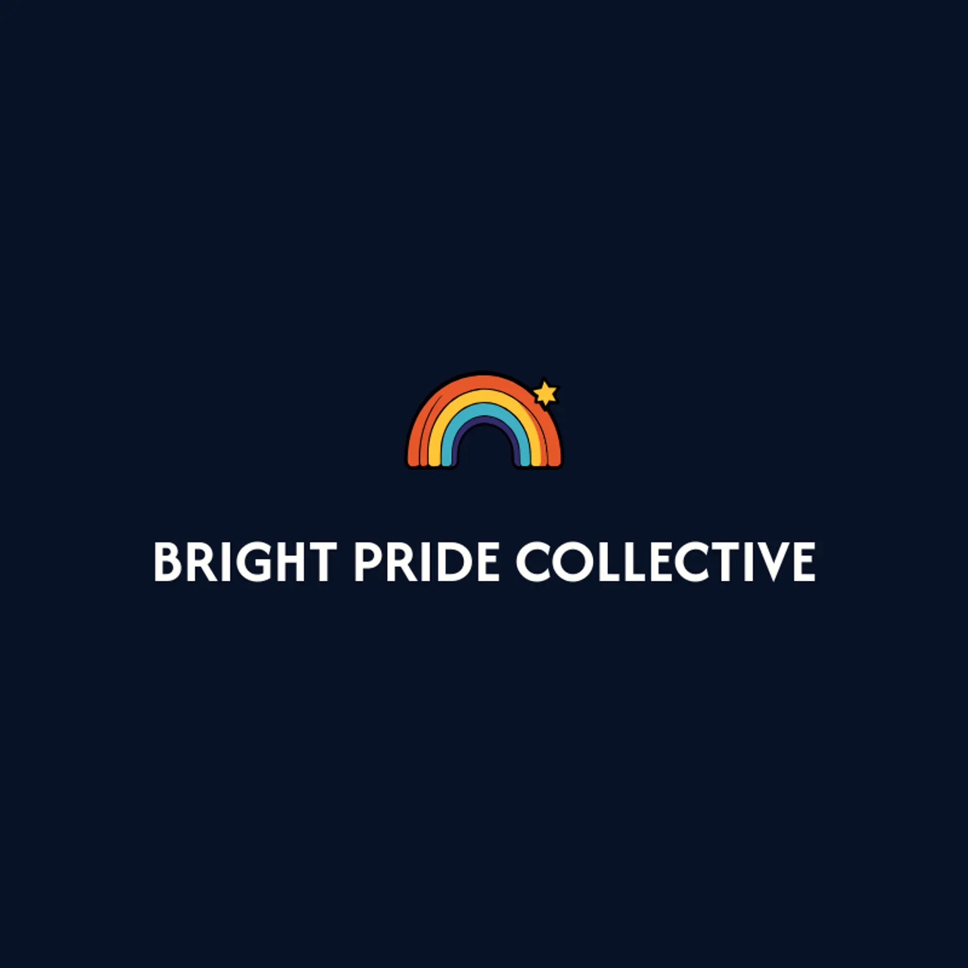 Bright Pride Collective logo for pride