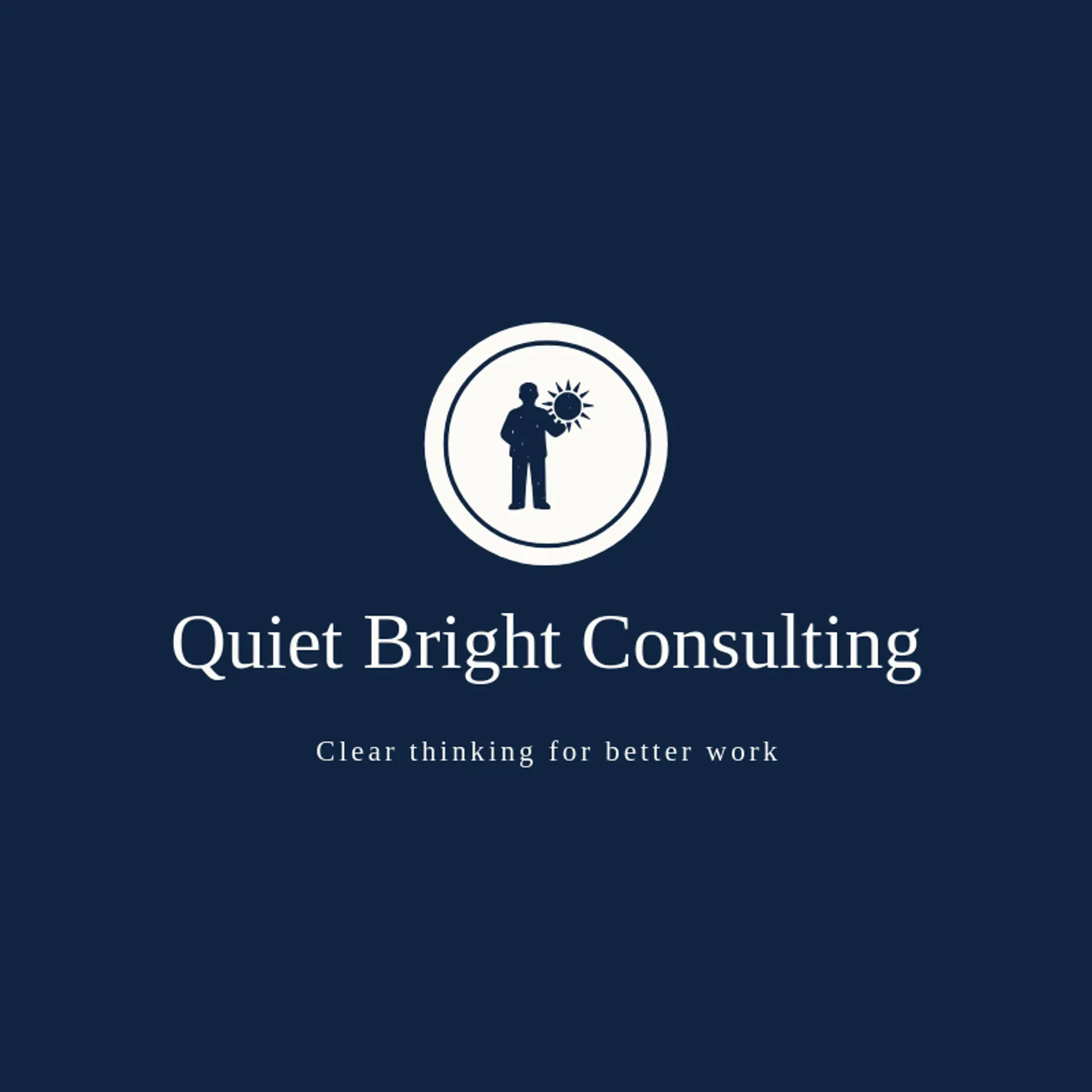 Quiet Bright Consulting logo for freelancer