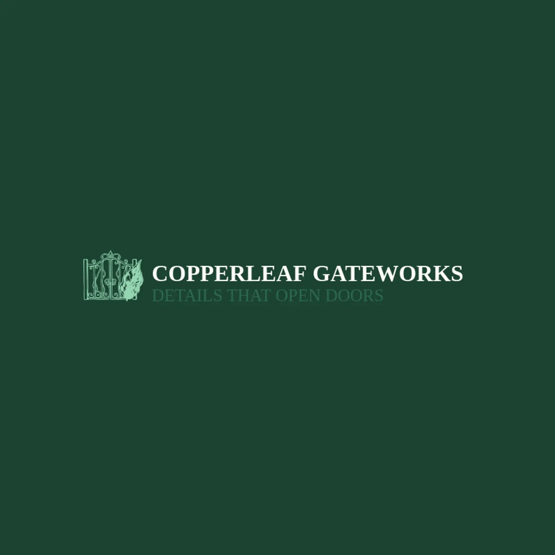 Copperleaf Gateworks logo for gate