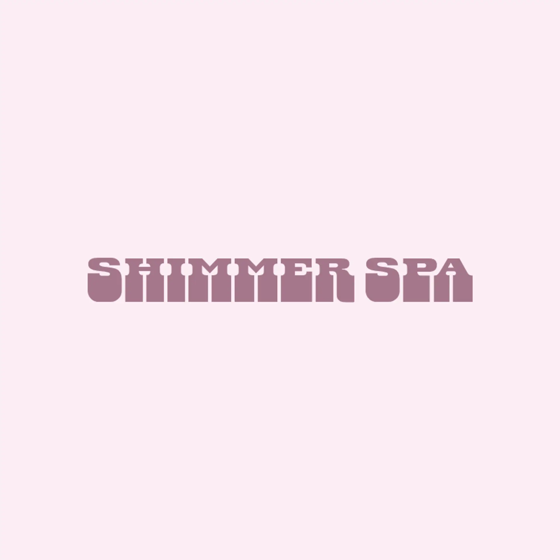 Shimmer Spa logo for beauty spa