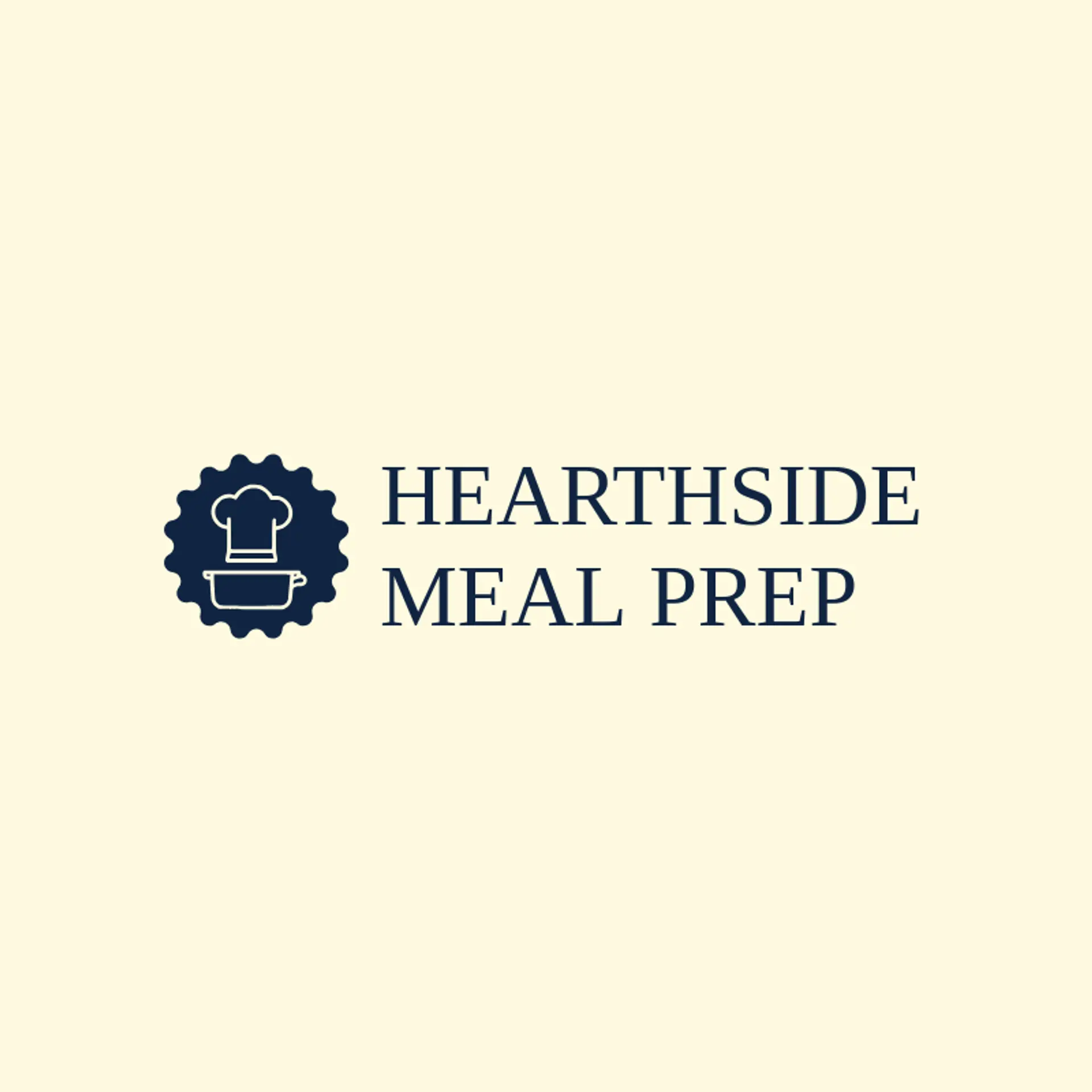 Hearthside Meal Prep logo for chef hat