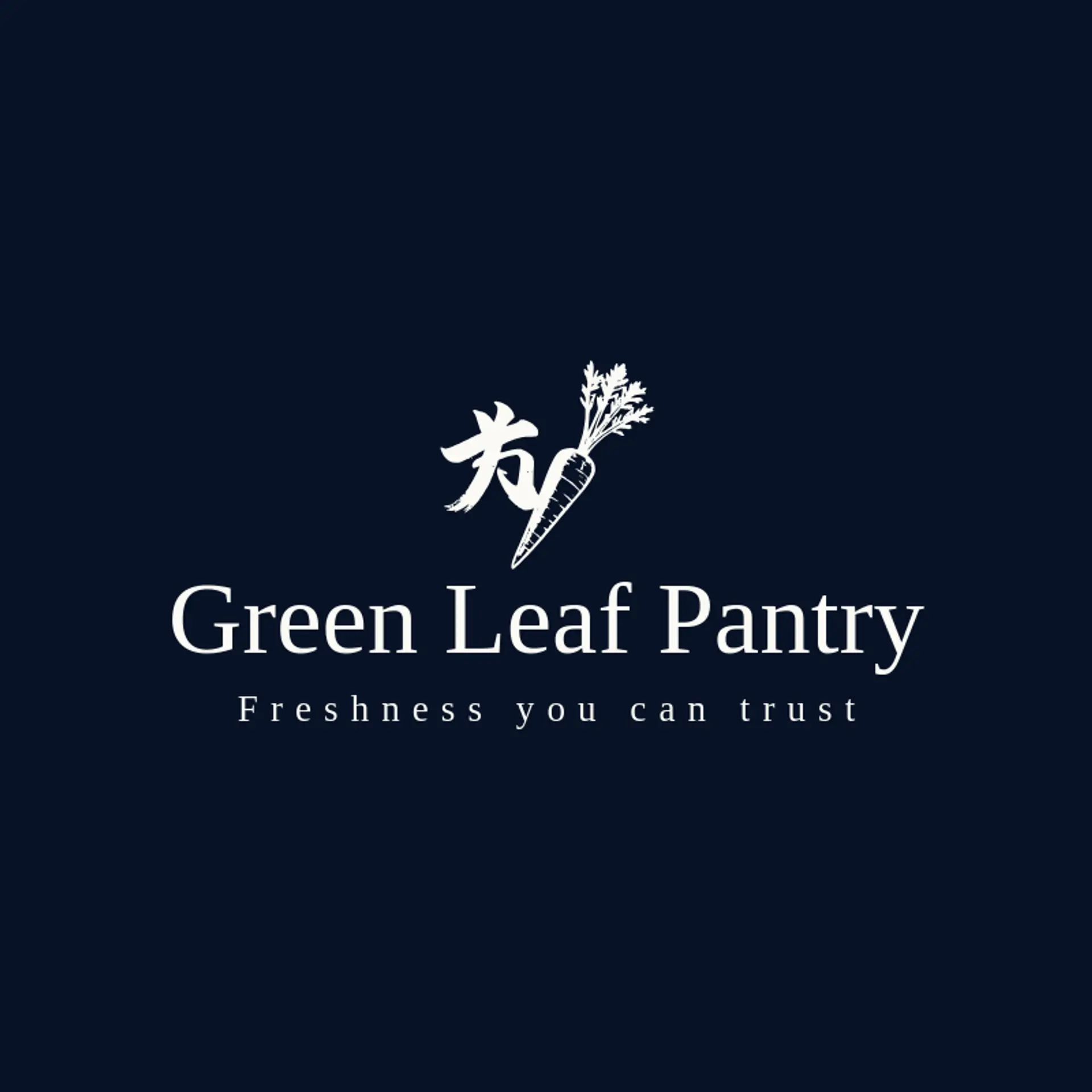 Green Leaf Pantry logo for grocery store