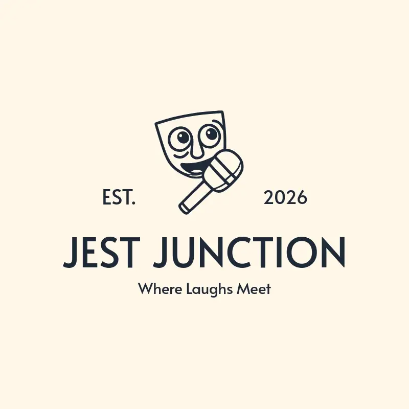 The stage name Jest Junction as a branded logo with a single color icon