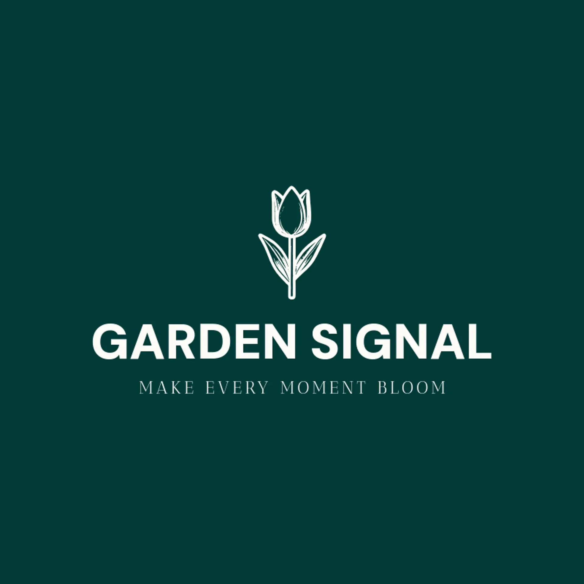 Garden Signal logo for flower
