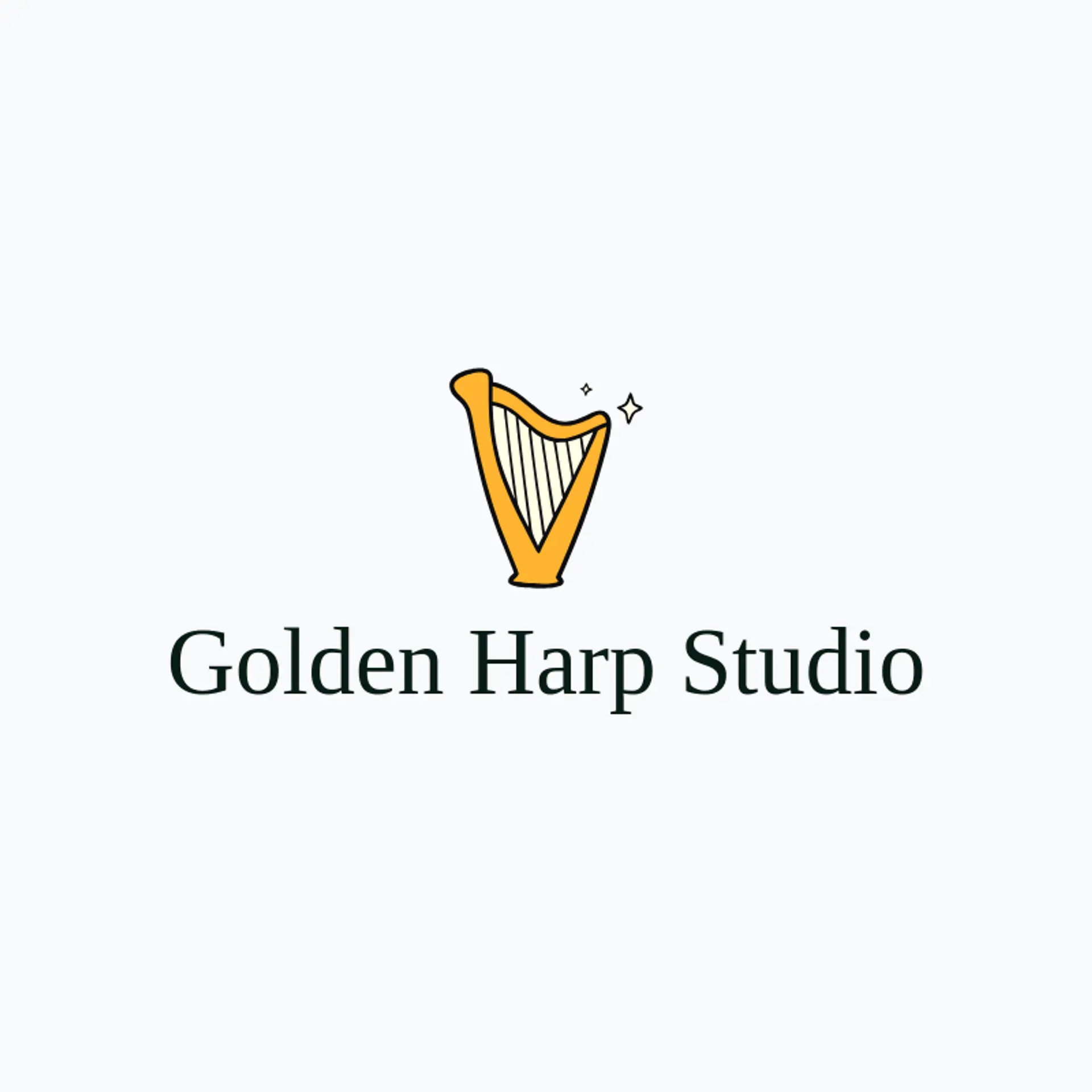 Golden Harp Studio logo for irish