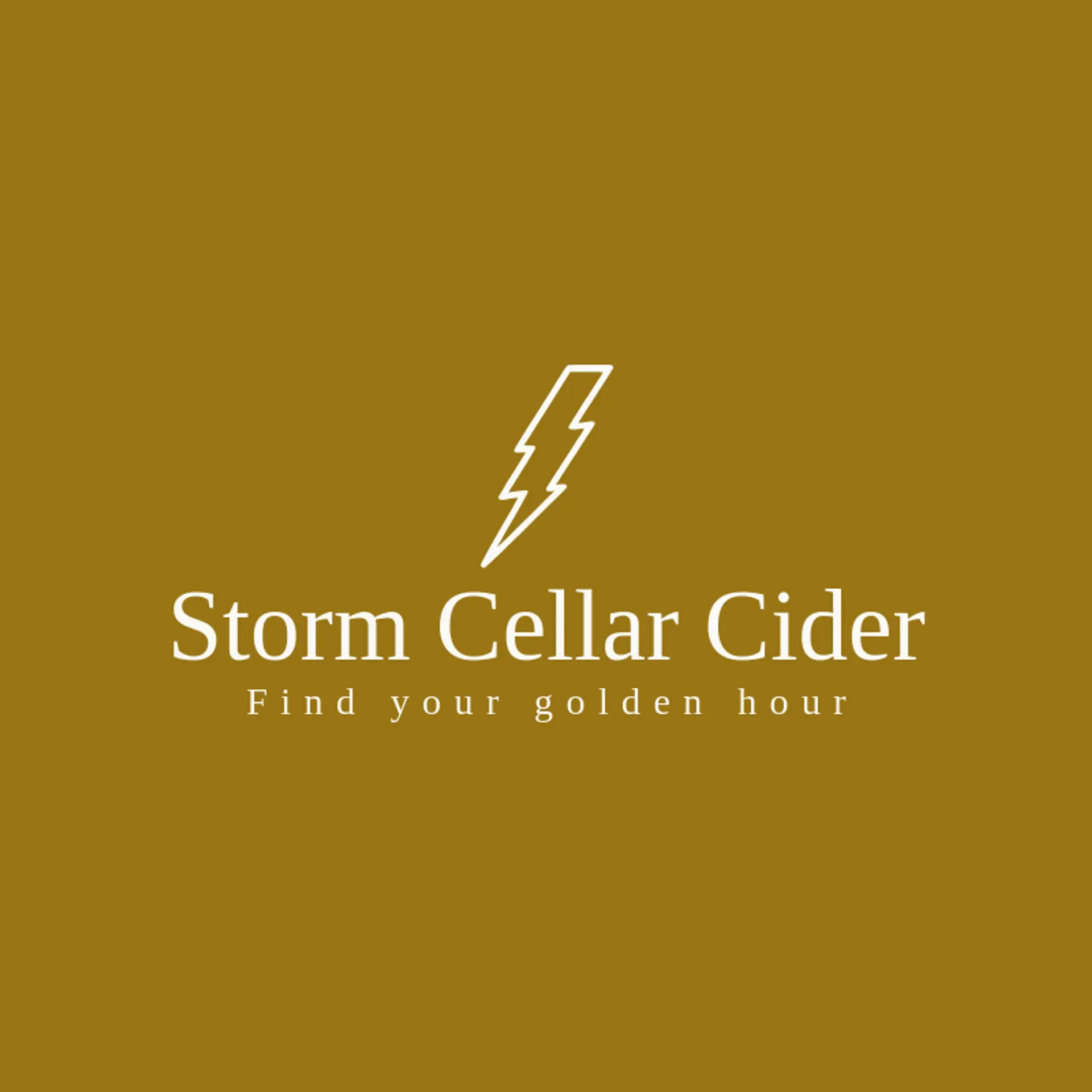 Storm Cellar Cider logo for thunder