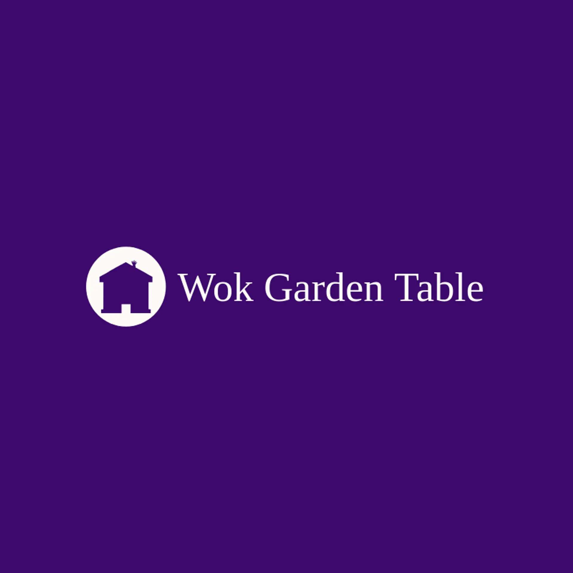 Wok Garden Table logo for chinese restaurant