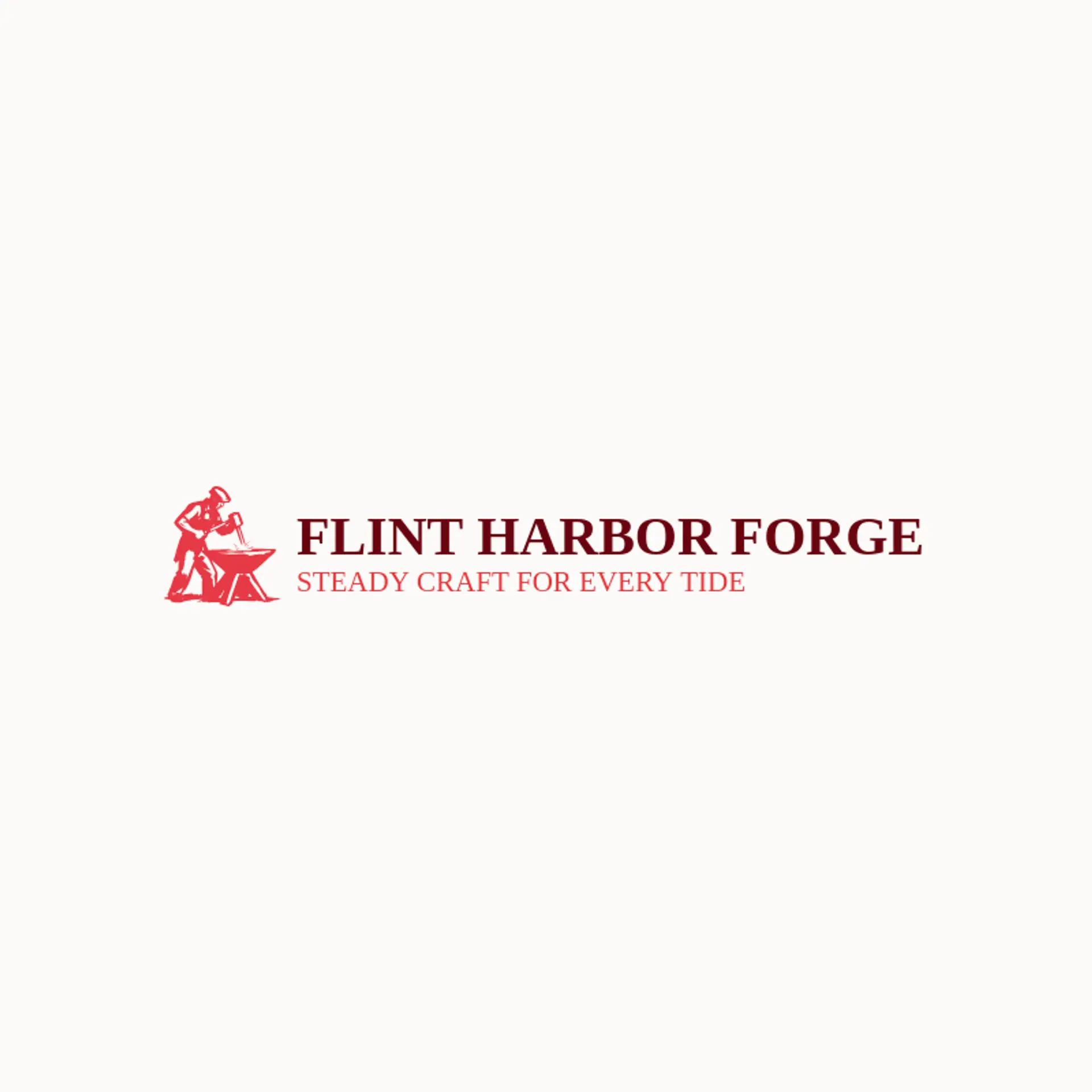 Flint Harbor Forge logo for blacksmith