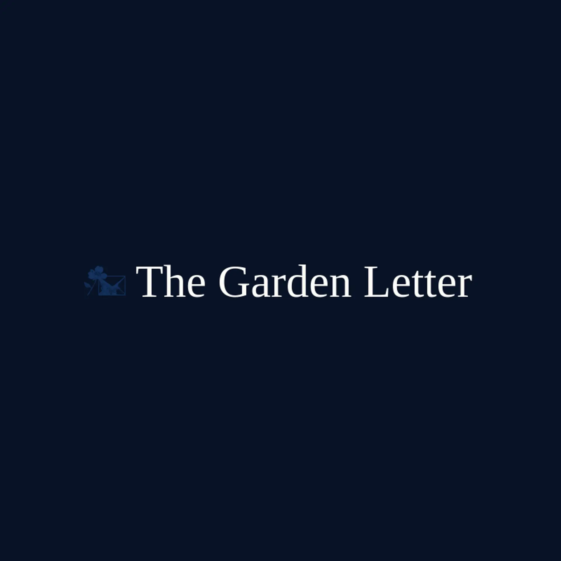 The Garden Letter logo for blossom