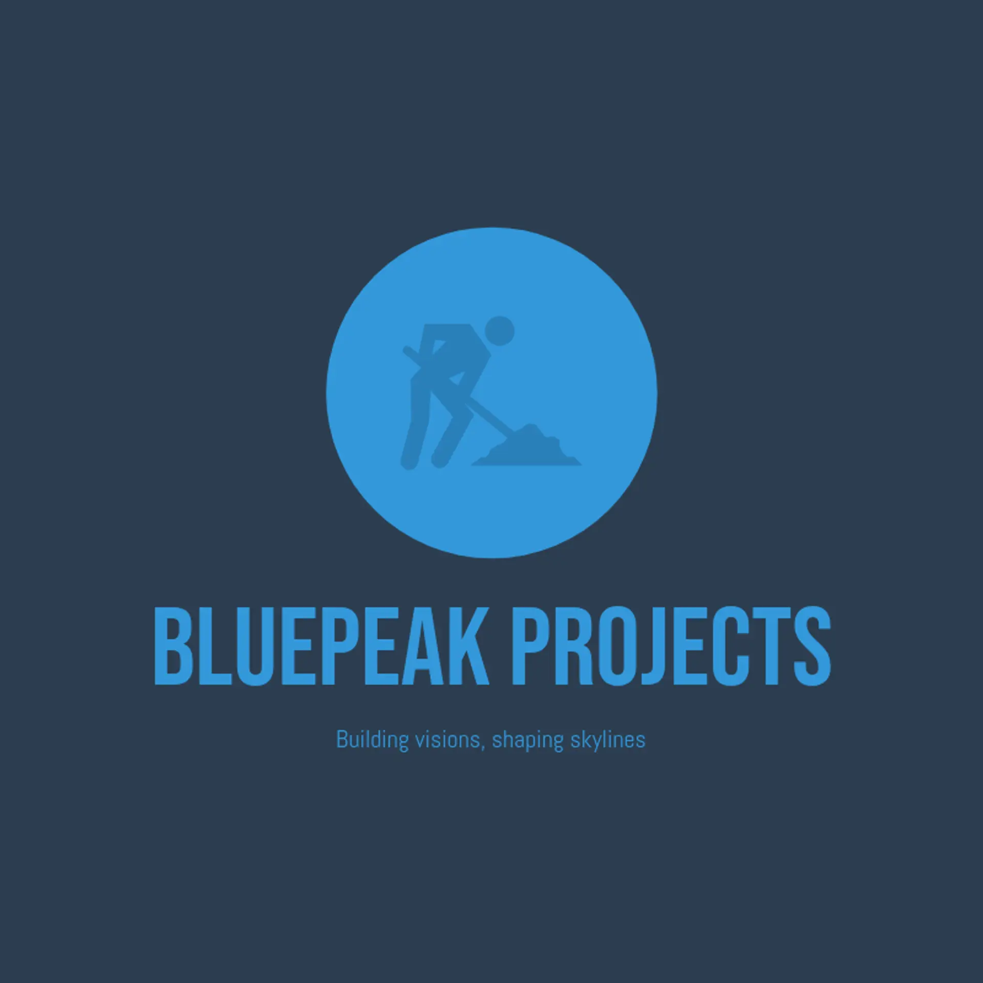 BluePeak Projects logo for commercial construction
