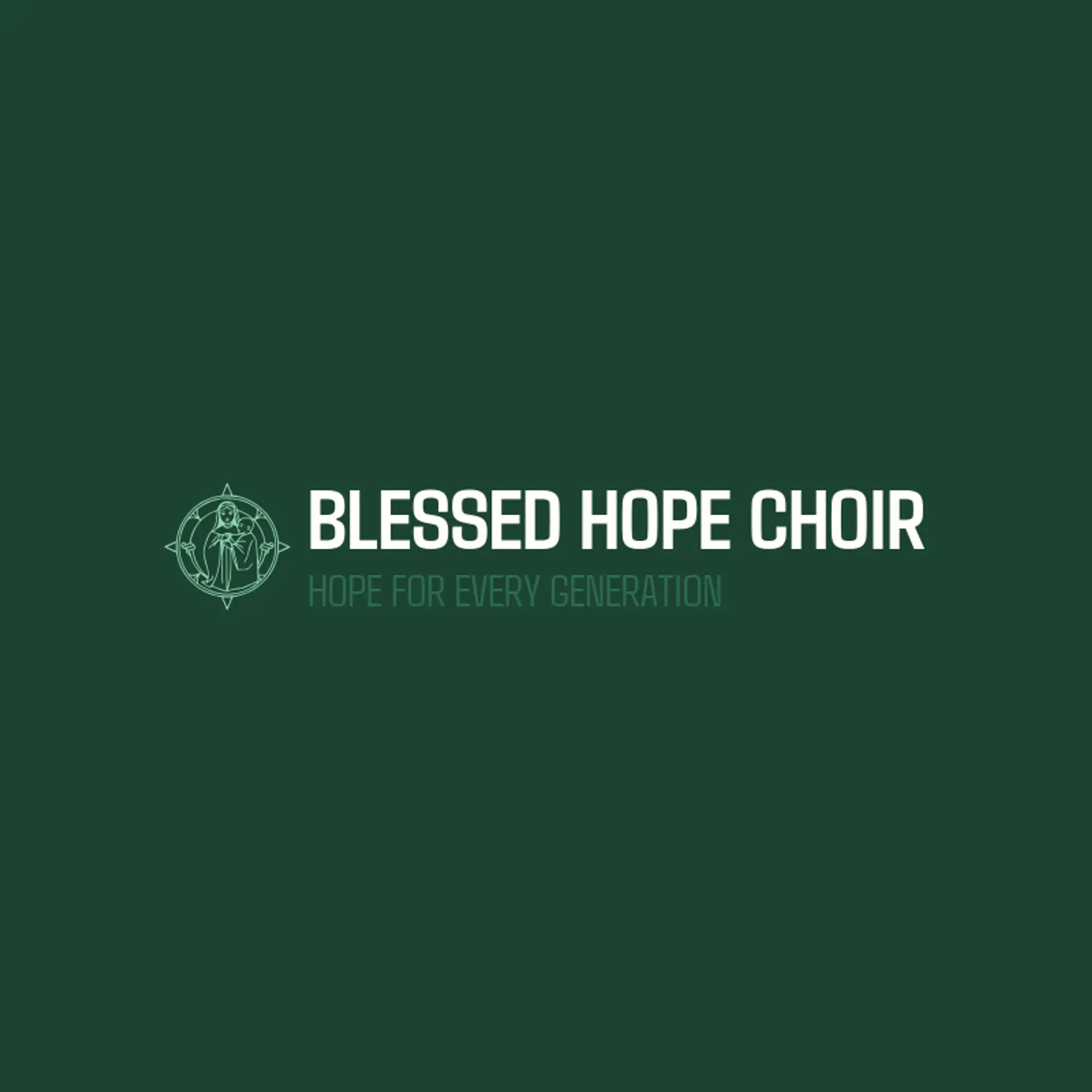 Blessed Hope Choir logo for catholic