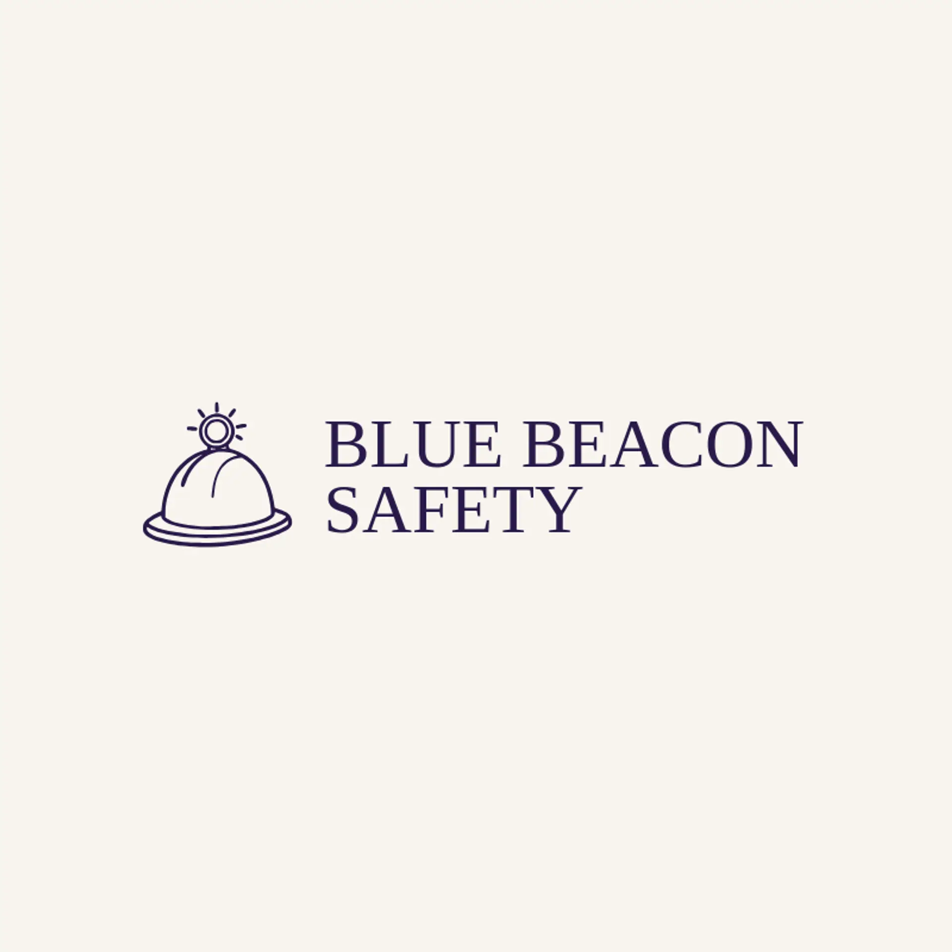 Blue Beacon Safety logo for helmet