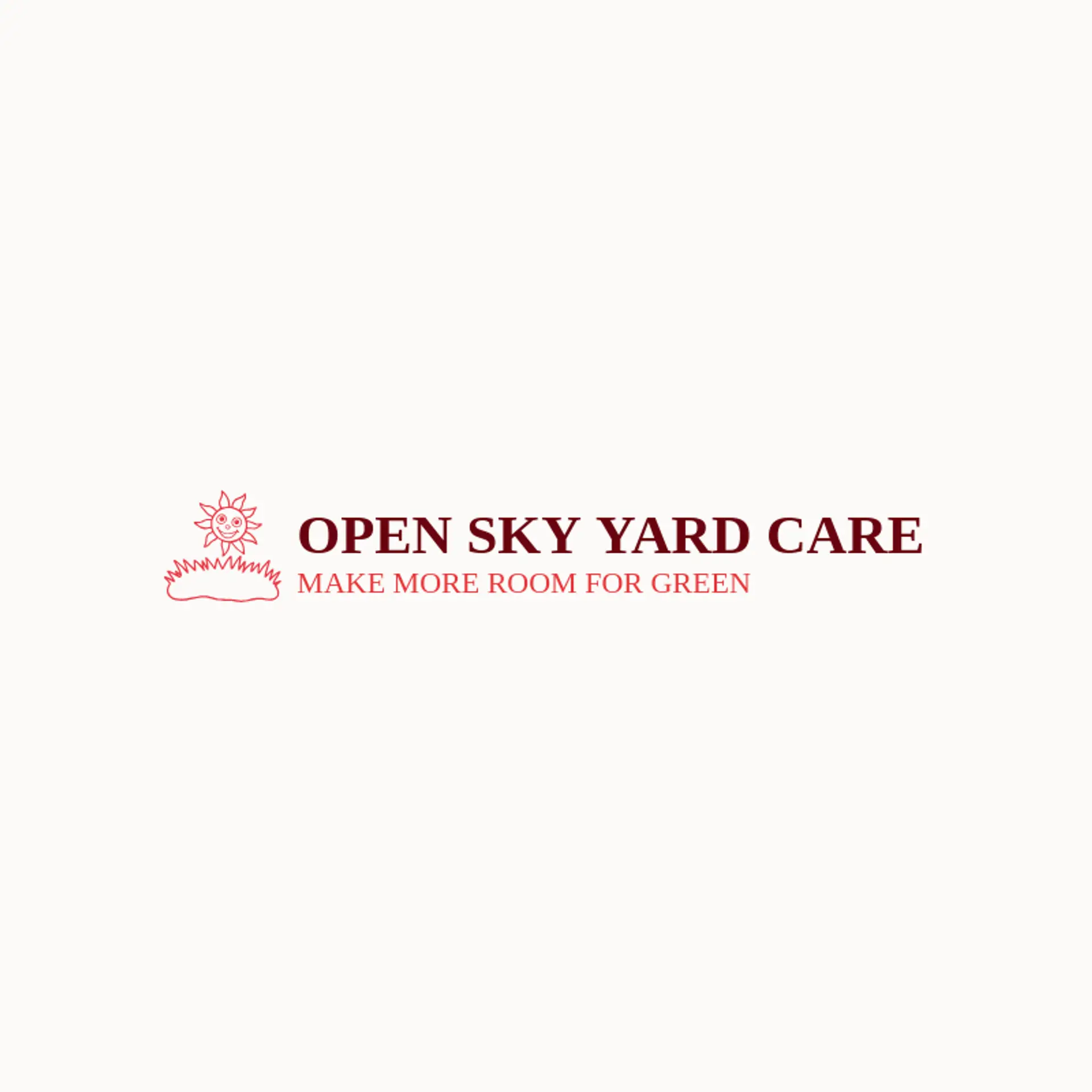 Open Sky Yard Care logo for lawn service