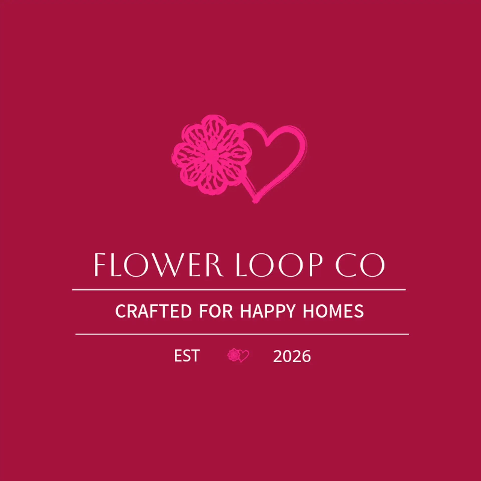 Flower Loop Co logo for crochet