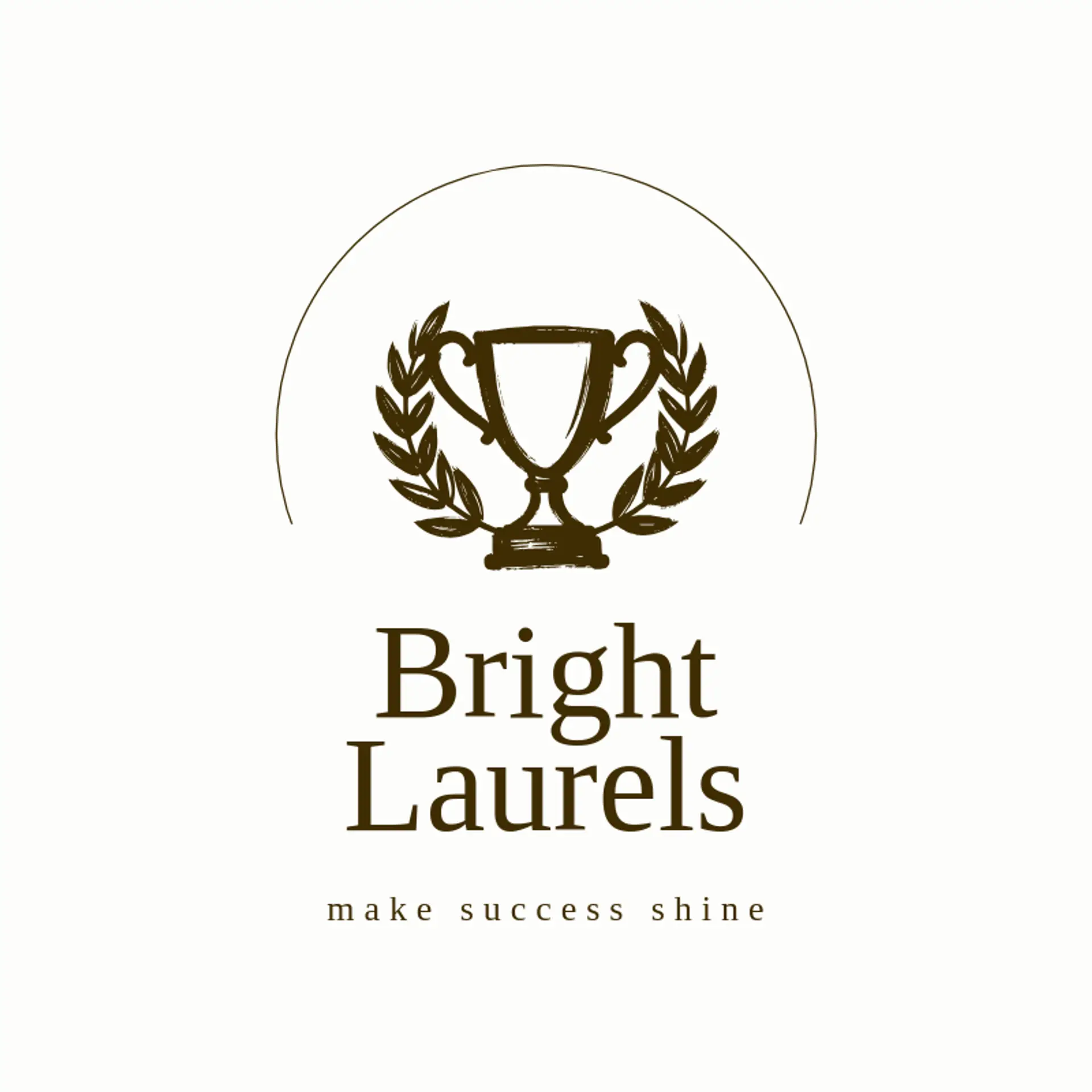 Bright Laurels logo for trophy