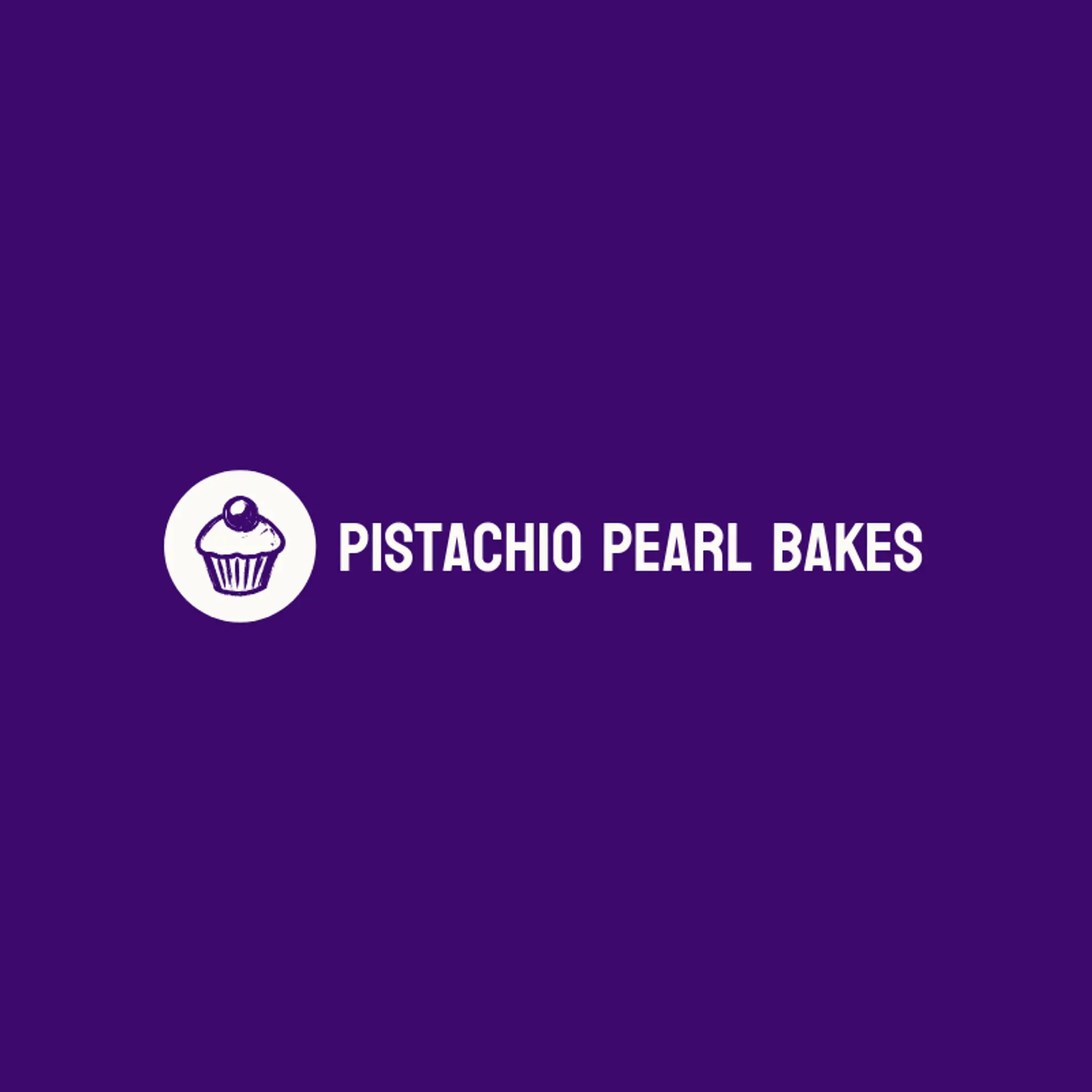 Pistachio Pearl Bakes logo for cupcake