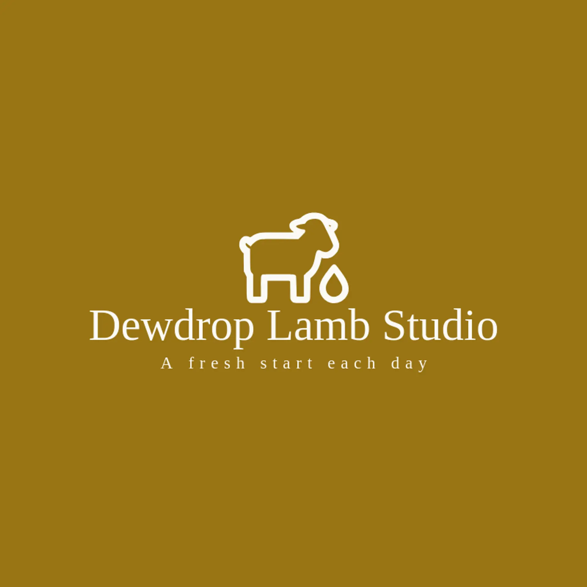 Dewdrop Lamb Studio logo for lamb