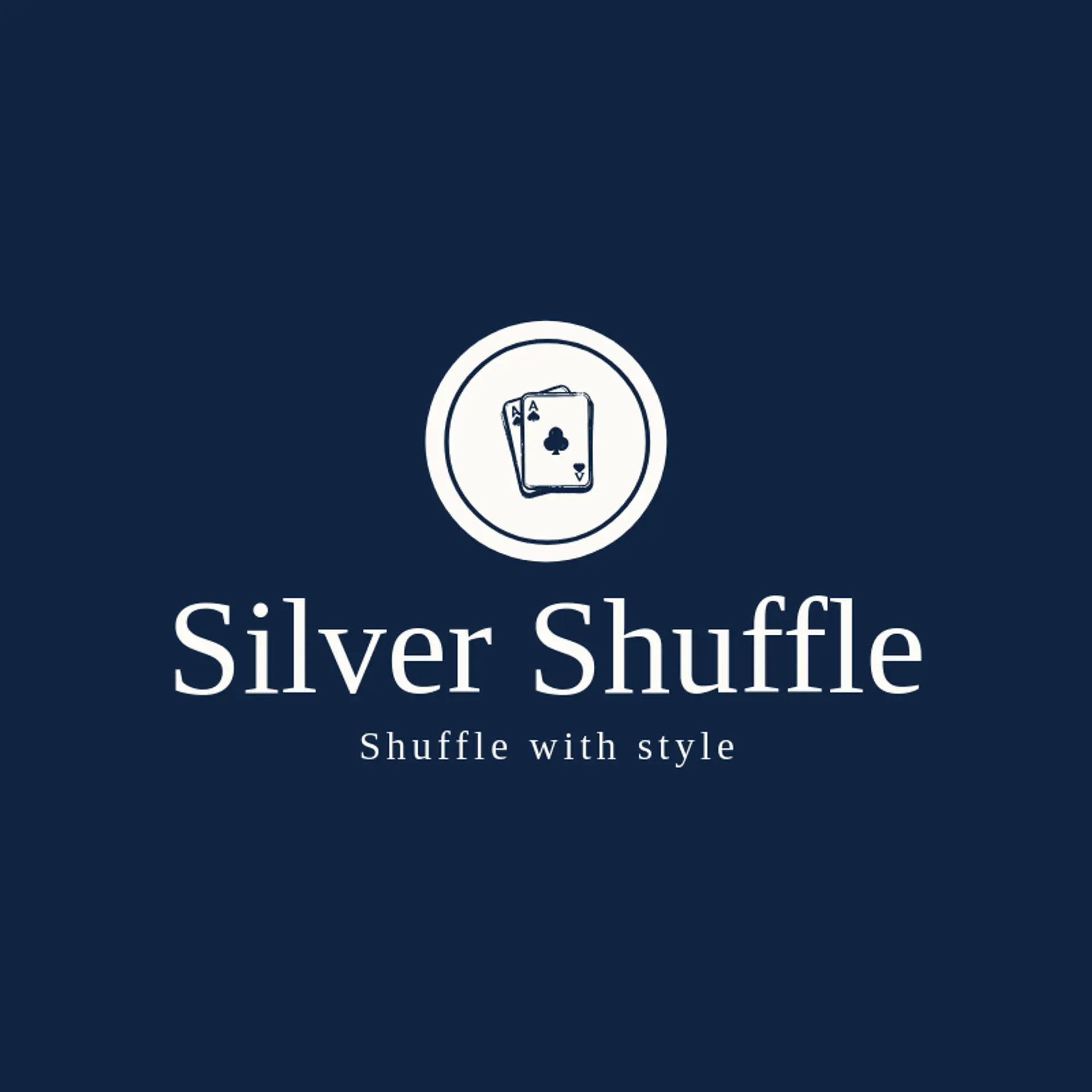 Silver Shuffle logo for poker