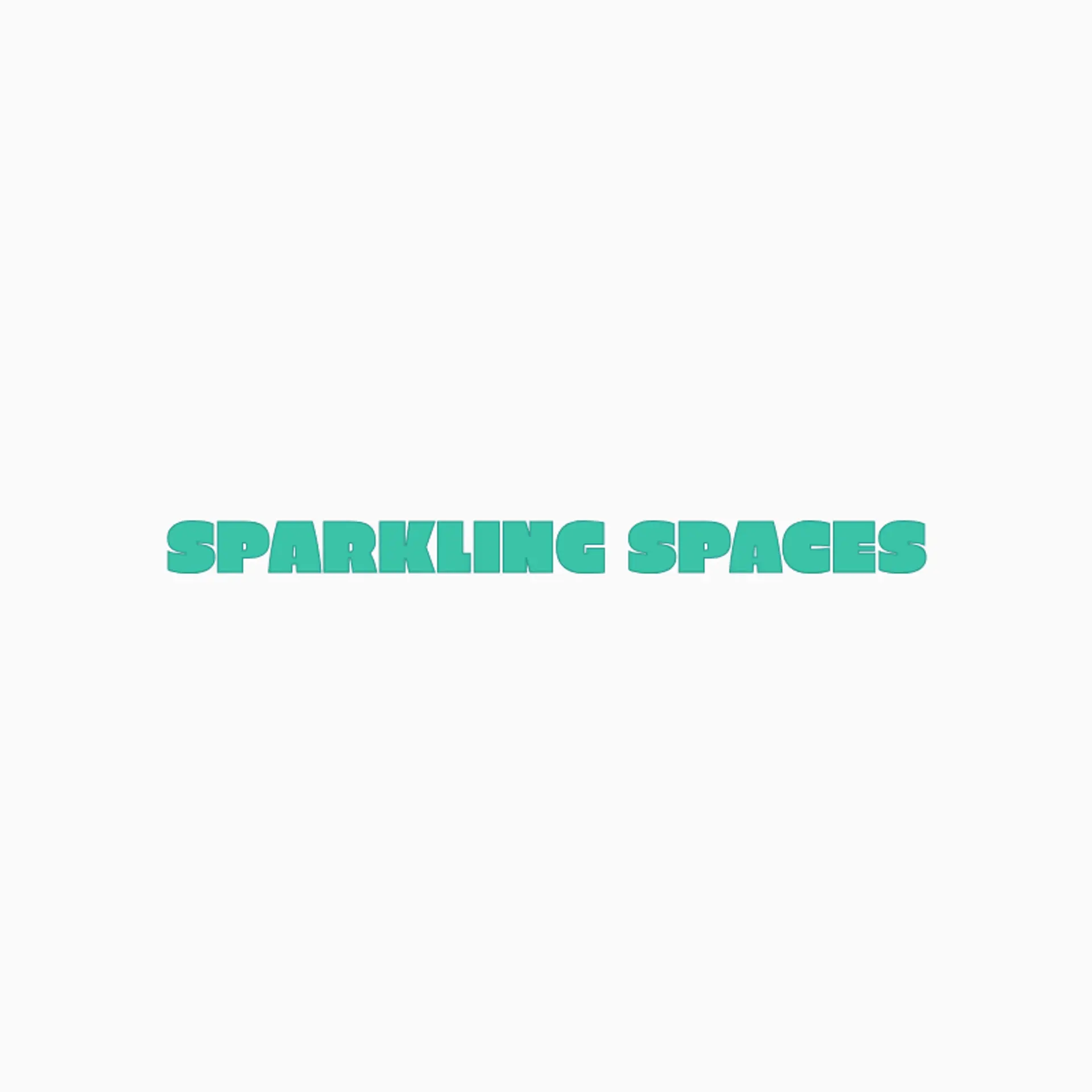 Sparkling Spaces logo for cleaning company