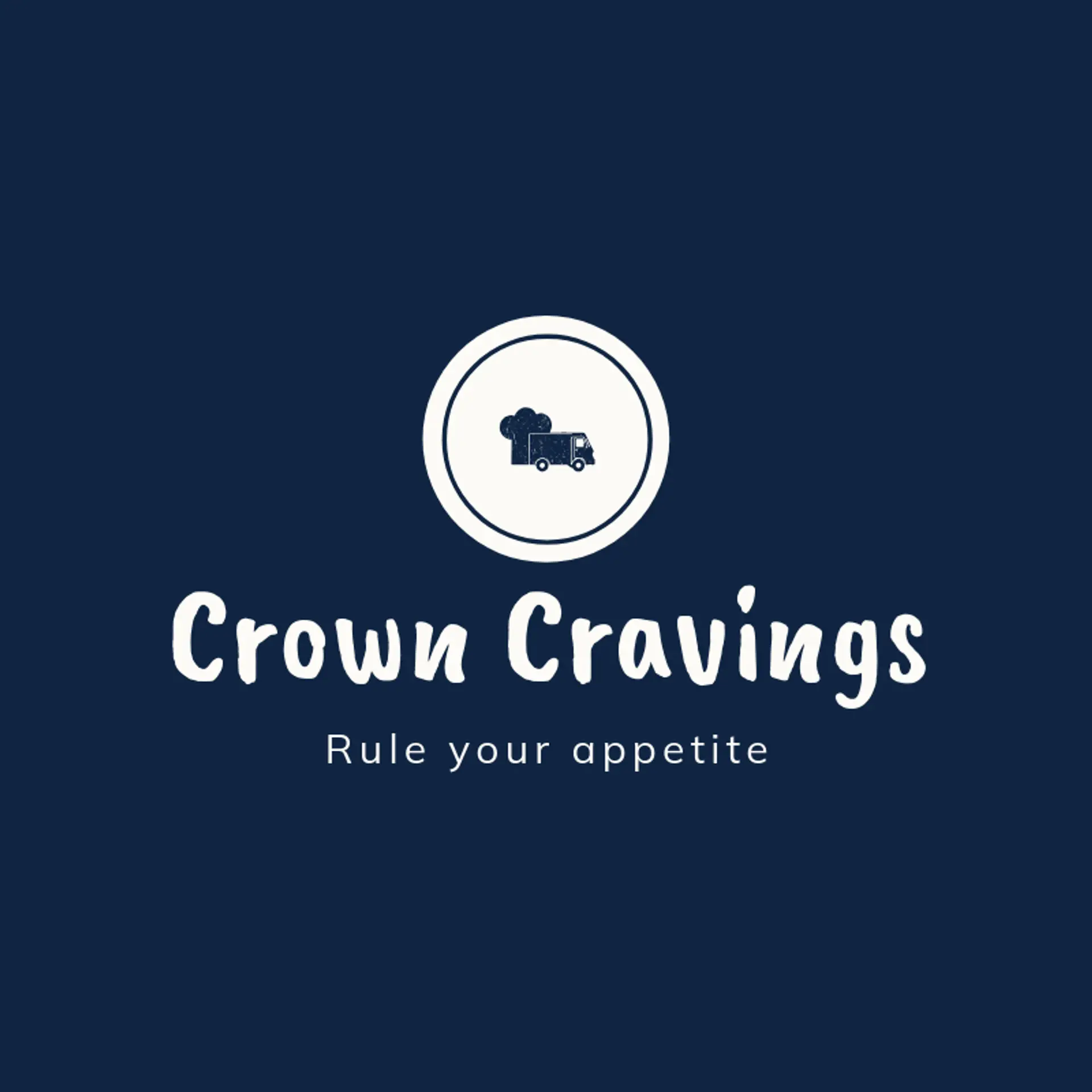 Crown Cravings logo for food truck